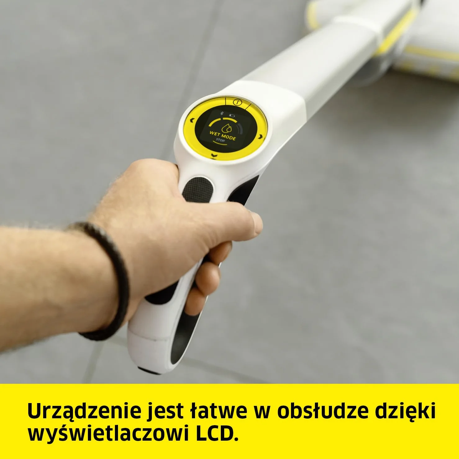 Kärcher mop elektryczny FC 8 Smart Signature Line, bezprzewodowy mop podłogowy z 4 obrotowymi padami z mikrofibry, z aplikacją, czas pracy: ok. 60 min, wydajność powierzchniowa: ok. 230 m²