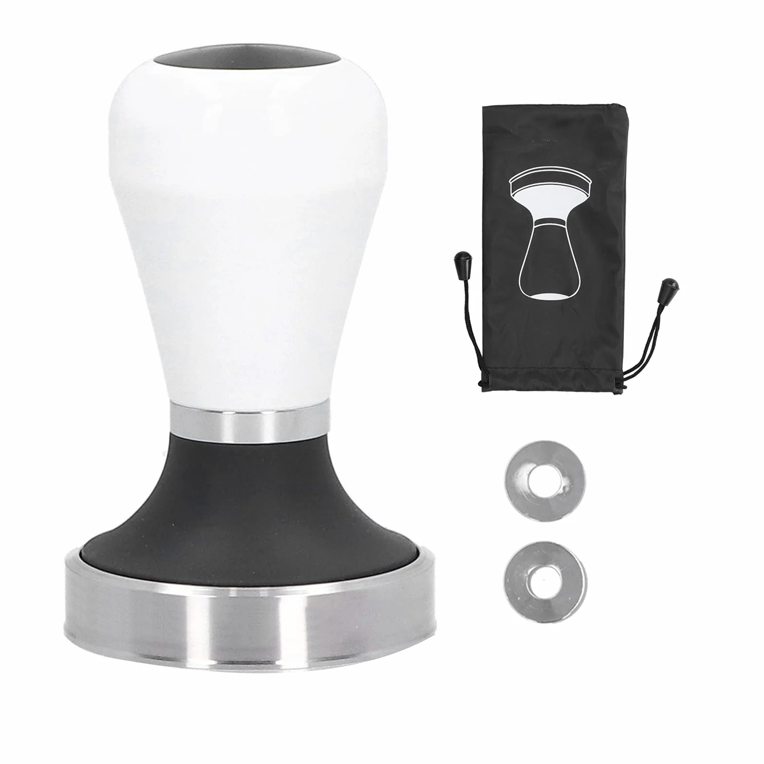 Ubijak do Kawy 58,5 Mm, Prasa do Kawy Mielonej ze Stali Nierdzewnej z Ergonomicznym Uchwytem, ​​do Ubijania Mielonego w Kuchni lub Barze