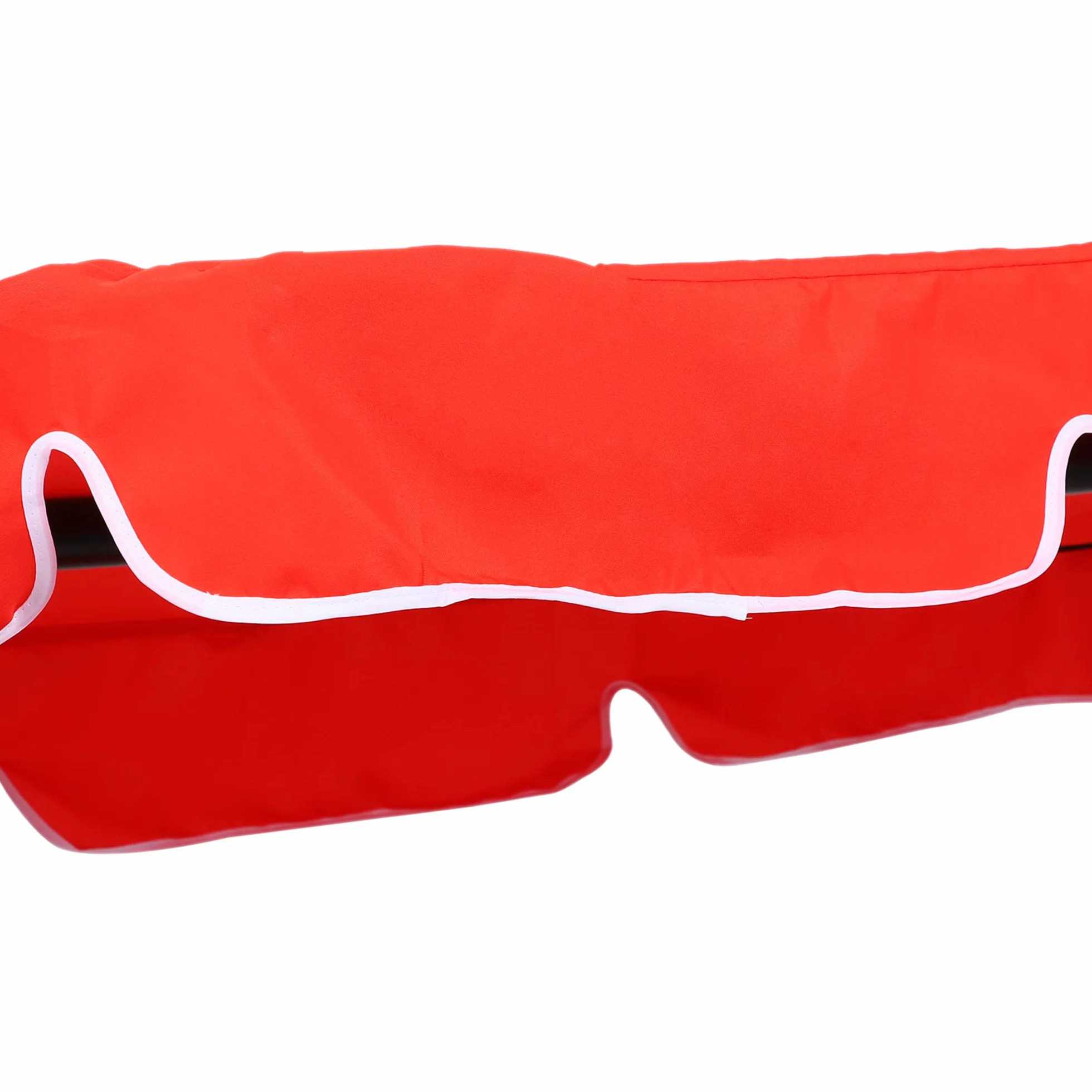 Outsunny 3-osobowa huśtawka ogrodowa Regulowane nachylenie dachu Poduszki na siedzisko i oparcie 1,72 l x 1,1 l x 1,52H m Stal Czarny Poliester Czerwony