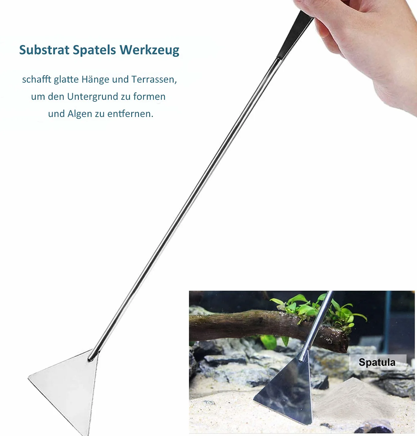 Capetsma Aquascaping Tools, długie narzędzia ze stali nierdzewnej, zestaw startowy do akwarium