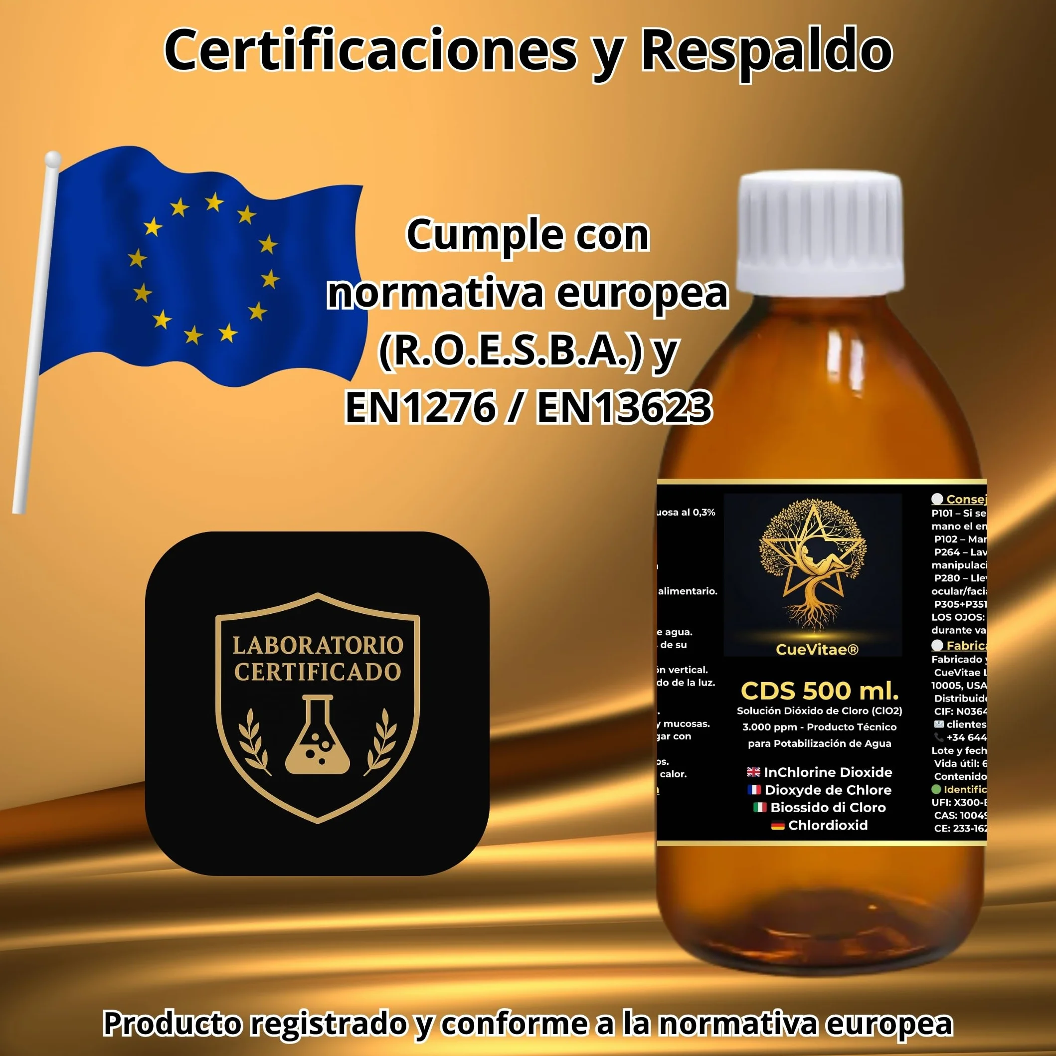 CDS/CDL 3000 PPM (500 ml) | Ostatnia produkcja | Produkt już aktywowany, gotowy do dozowania | W tym pojemnik z miarką | Opakowanie z antypromieniacyjnym szkłem bursztynowym