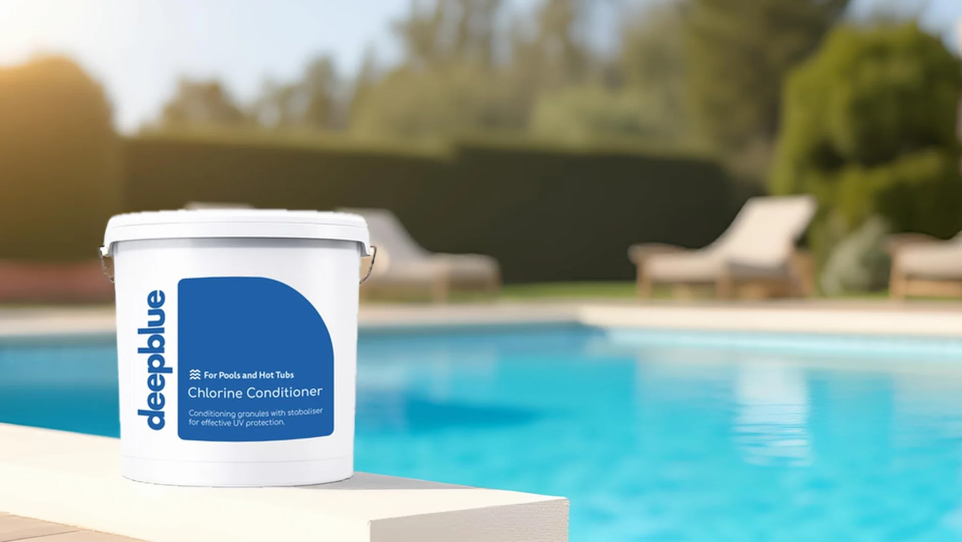 Deep Blue Pro Chlorine Conditioner and Stabiliser 2.5Kg Granular Formula for Pools Granules for Pool and Spa Water Care, 2.5Kg, Suitable for Hot Tub & Pool Maintenance