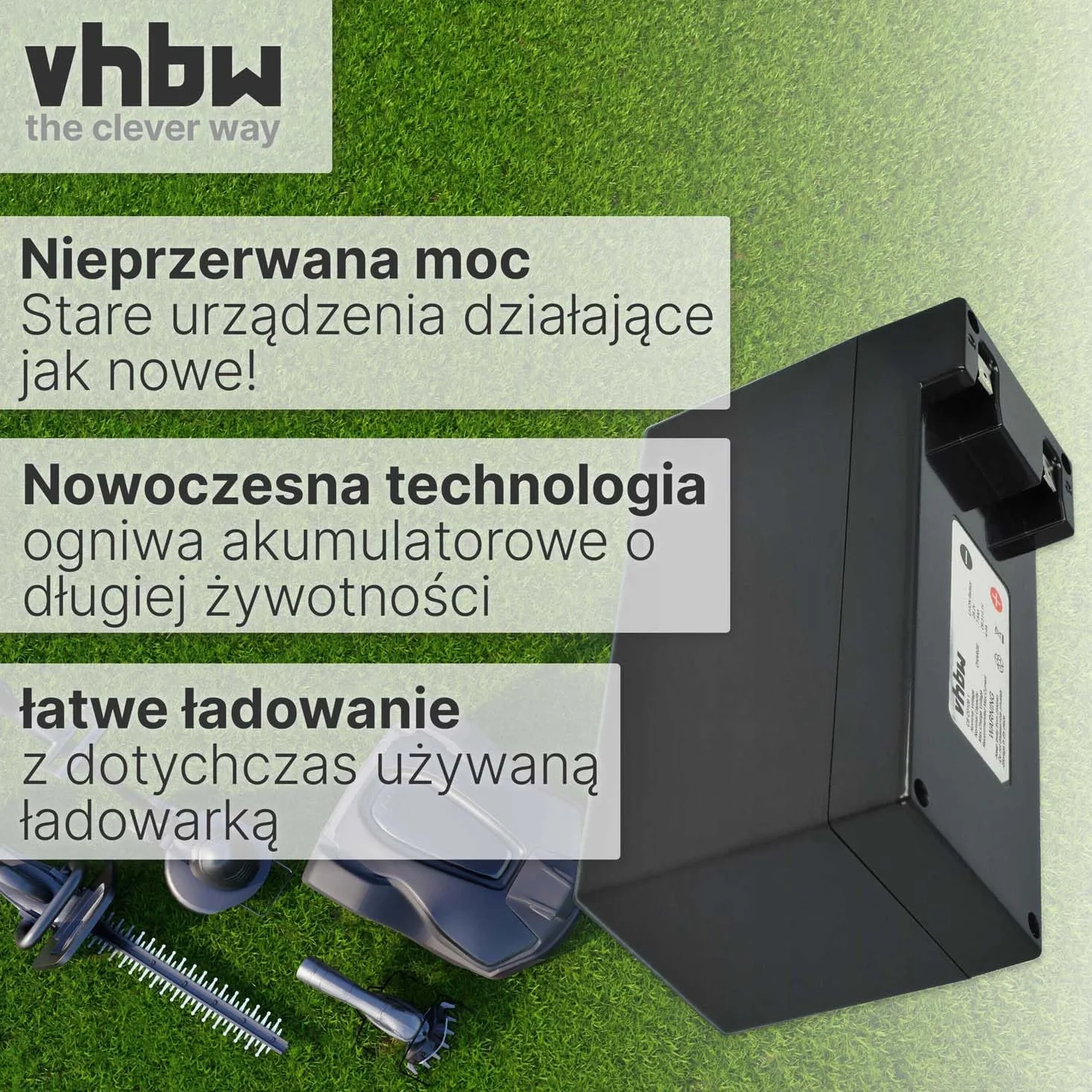 vhbw 1 x bateria kompatybilna z Ambrogio 4.0 Elite, 4.0 Basic 4WD, 4.0 Elite 4WD, 4.0 Basic (7,5 Ah, 25,2 V, Li-ION)