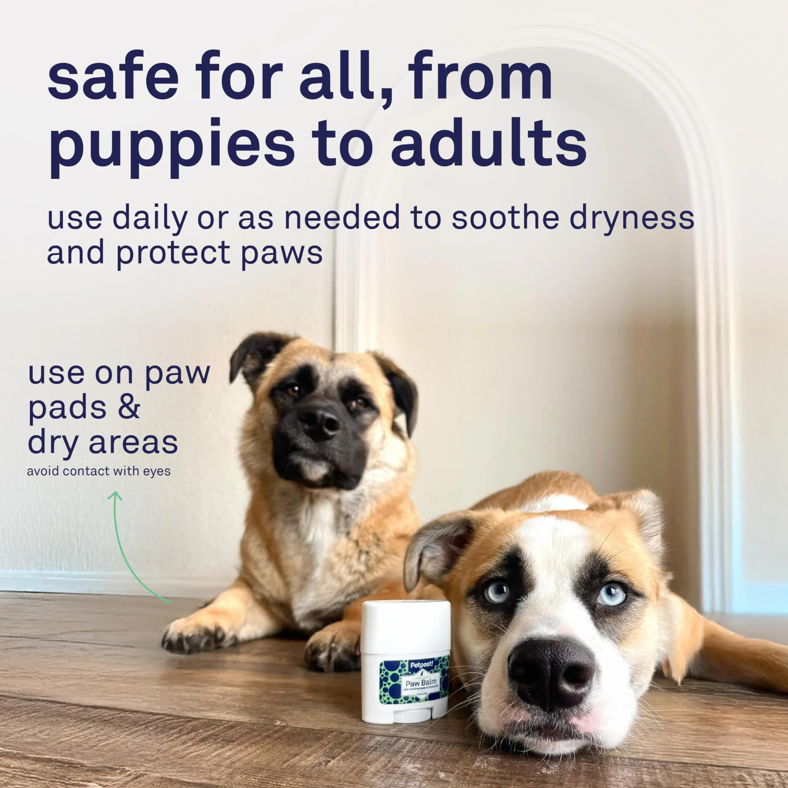Petpost | Paw Balm for Dogs - Nourishing Cream Soothes Itchy, Dry Dog Paws with Moisturizing Ingredients - Organic Coconut Oil, Jojoba Oil, and Shea Butter