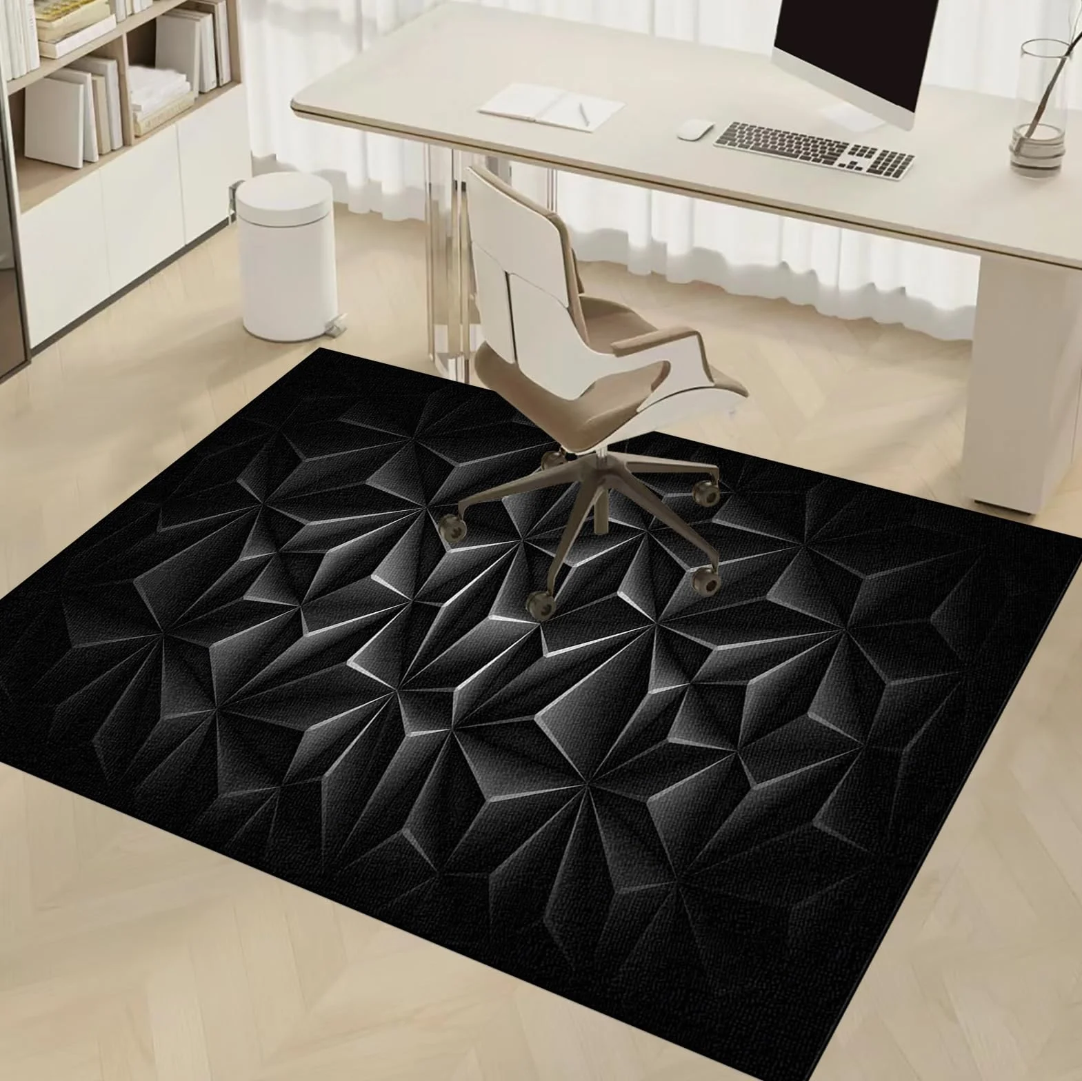 Dywan Krzesło Gamingowe, Ochraniacz Podłogi Wózki Inwalidzkie Biuro, Mata Ochronna Na Podłogi, Antypoślizgowa Mata Do Komputera Gry Na Podłogę 130 x 180 cm