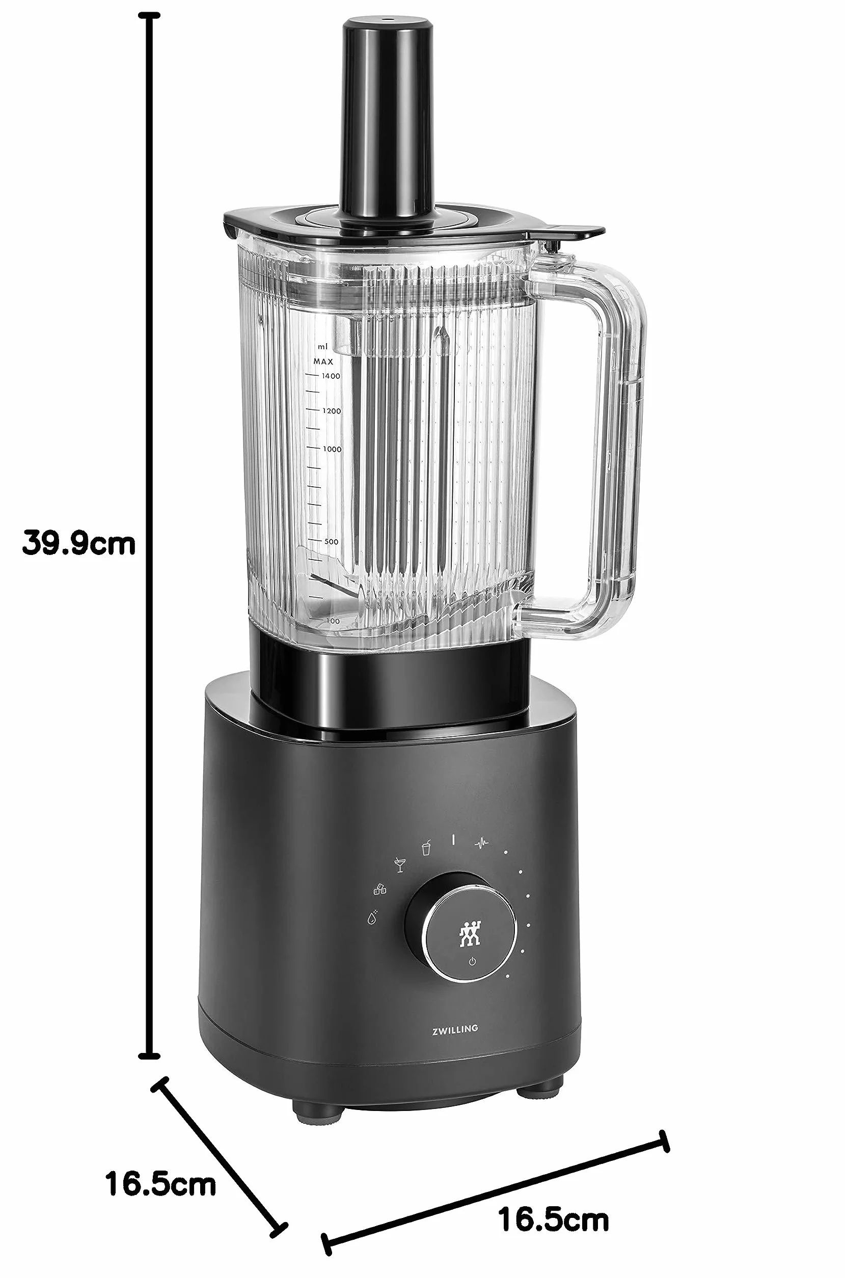 ZWILLING Uniwersalny mikser stojący 1200 l, 1200 W, czarny