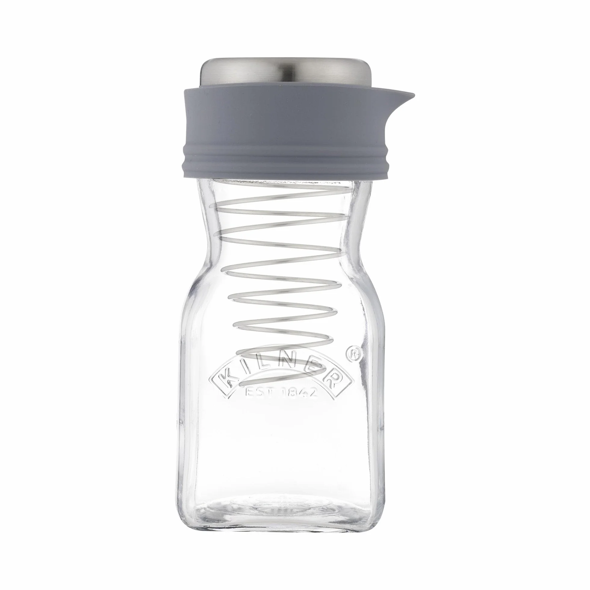 Kilner Zestaw do przyrządzania sosów sałatkowych, butelka 0,5 l, do samodzielnego przechowywania sosów, winegretów i sosów, nadaje się do mycia w zmywarce, zawiera broszurę z przepisami i