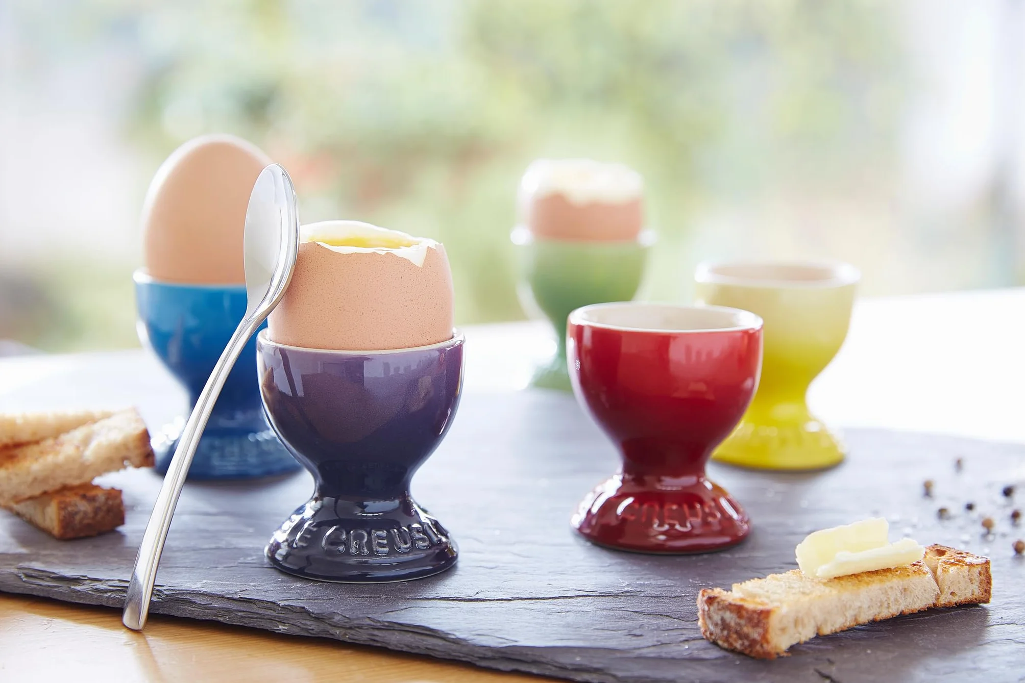 Le Creuset 91033052090099 Klasyczny kieliszek na jajka, czerwony