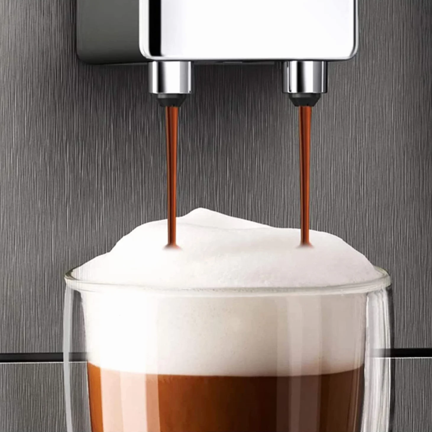 Melitta Avanza F270-100 Automatyczny Ekspres do Kawy ze Zintegrowanym Systemem Mleka, Tytanowy Mistyczny, 1450 W