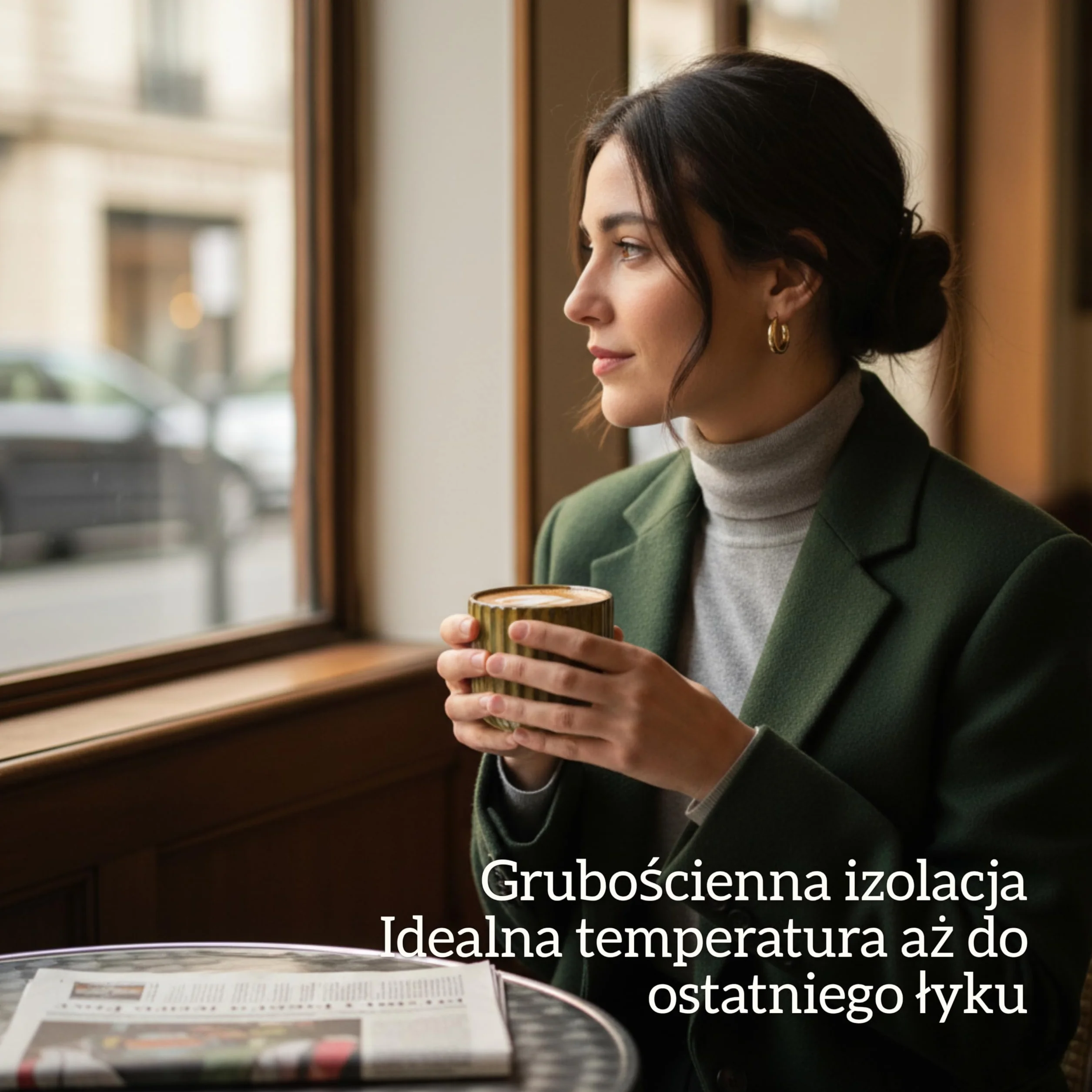 Zestaw 4 filiżanek do espresso 180 ml ceramika zielona
