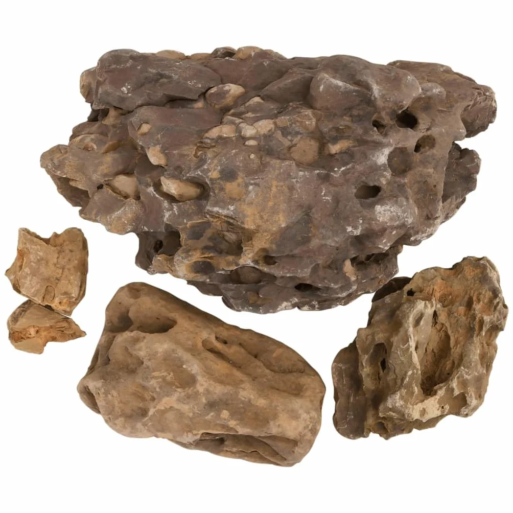 vidaXL Kamienie dragon stone, 10 kg, szare, 10-40 cm