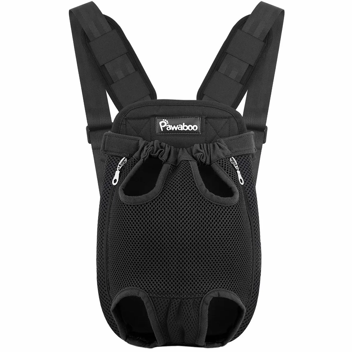 Adjustable Pet Carrier Backpack, Pet Front Dog Carrier Backpack, Legs Out, Easy-Fit for Hiking Traveling for Larger Size Dogs, Large Travel Bag, Large Size, Black