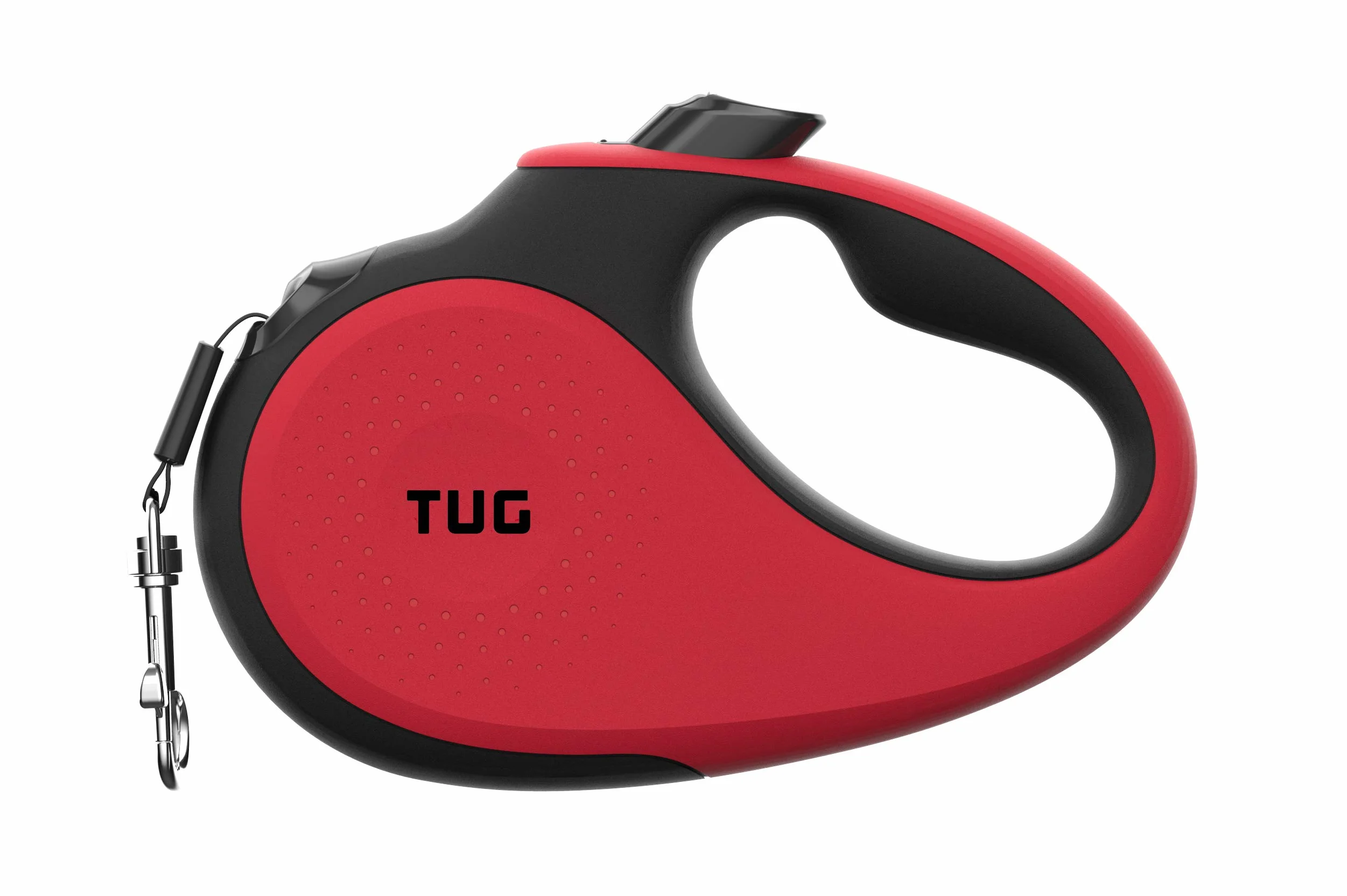 Smycz dla psów TUG 360° 5 m nylonowa do 15 kg czerwona