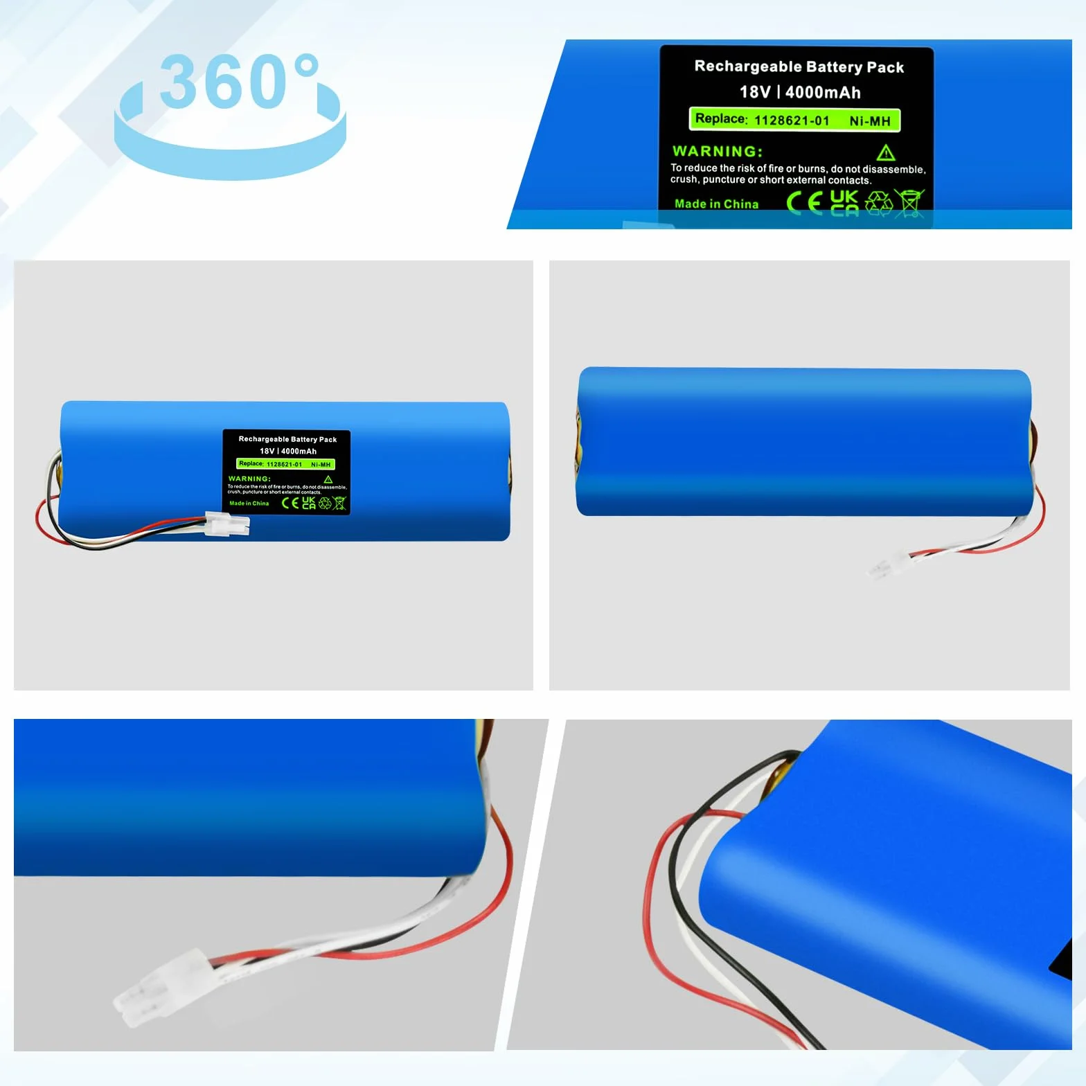 18 V 4000 mAh NI-MH akumulator zastępczy do kosiarki Husqvarna Automower 210AC, 210C, 220AC, 230ACX, 260ACX, G2 2004-2006, SH Solar Hybrid