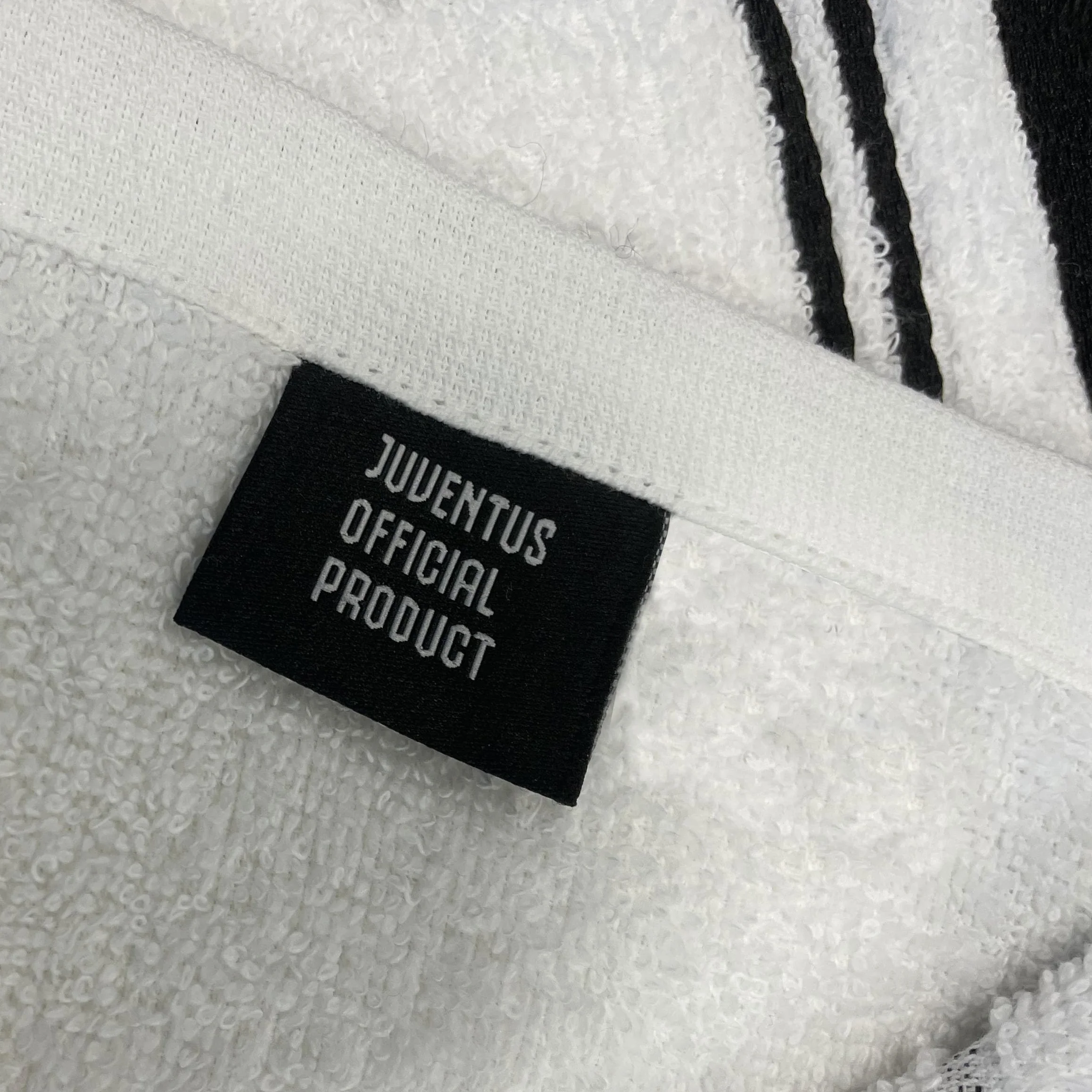 Juventus ręczniki kąpielowe, zestaw 2 ręczników kąpielowych, ręcznik do twarzy, ręcznik bidet, oficjalny produkt, 100% bawełna, 2-częściowy zestaw, biały czarny