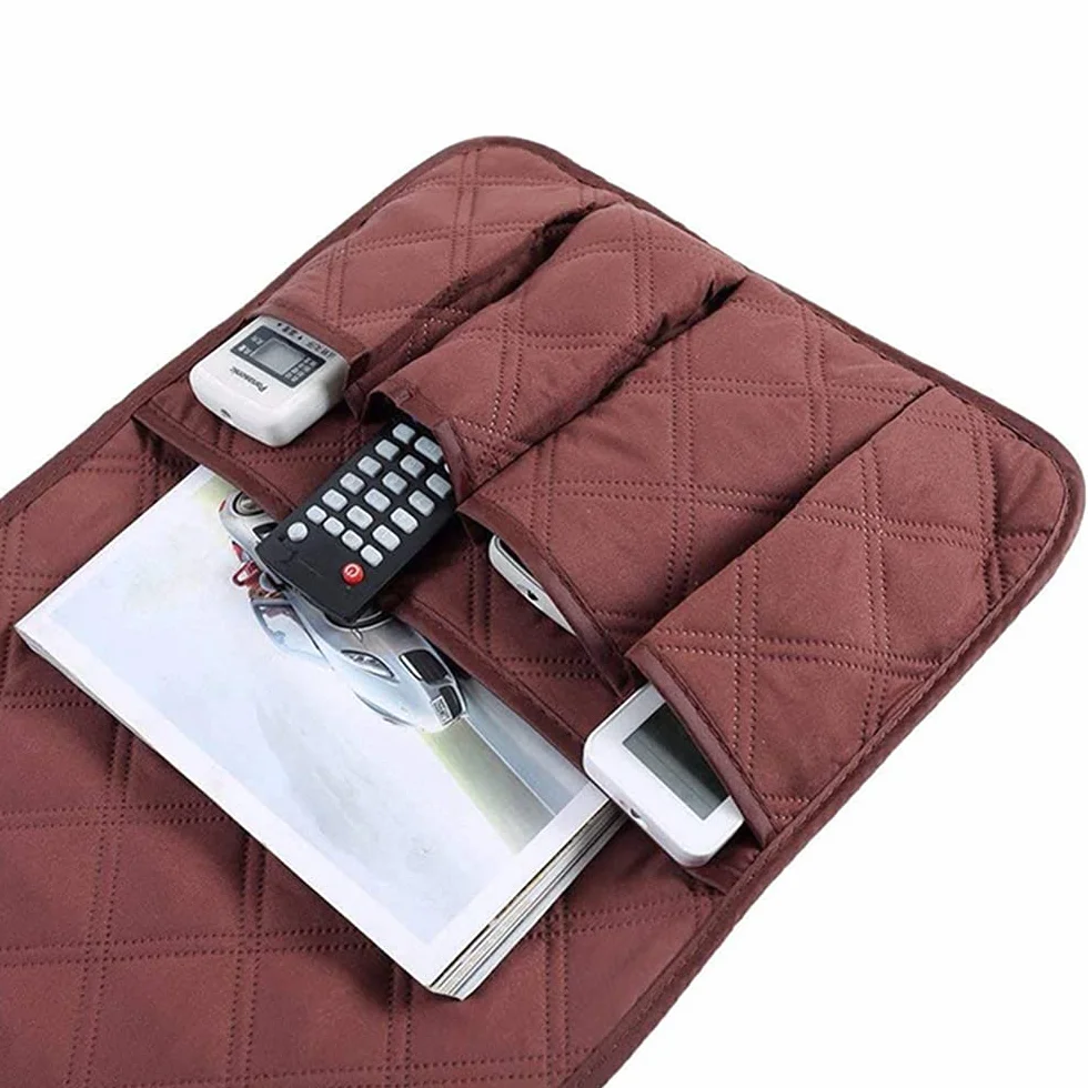 antypoślizgowa torba do przechowywania podłokietników, na sofę, podłokietniki, 90 x 33 cm, 5 kieszeni, organizer na sofę do telewizora, pilot do książek, telefon komórkowy