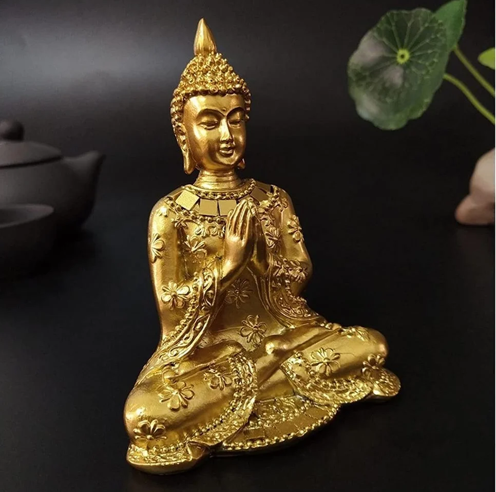 Statua Buddy/Budda Statuetka,Tajskie hinduskie posągi buddy do medytacji, dekoracje do przydomowego ogrodu Posągi Feng Shui, ozdoby do rękodzieła domowego