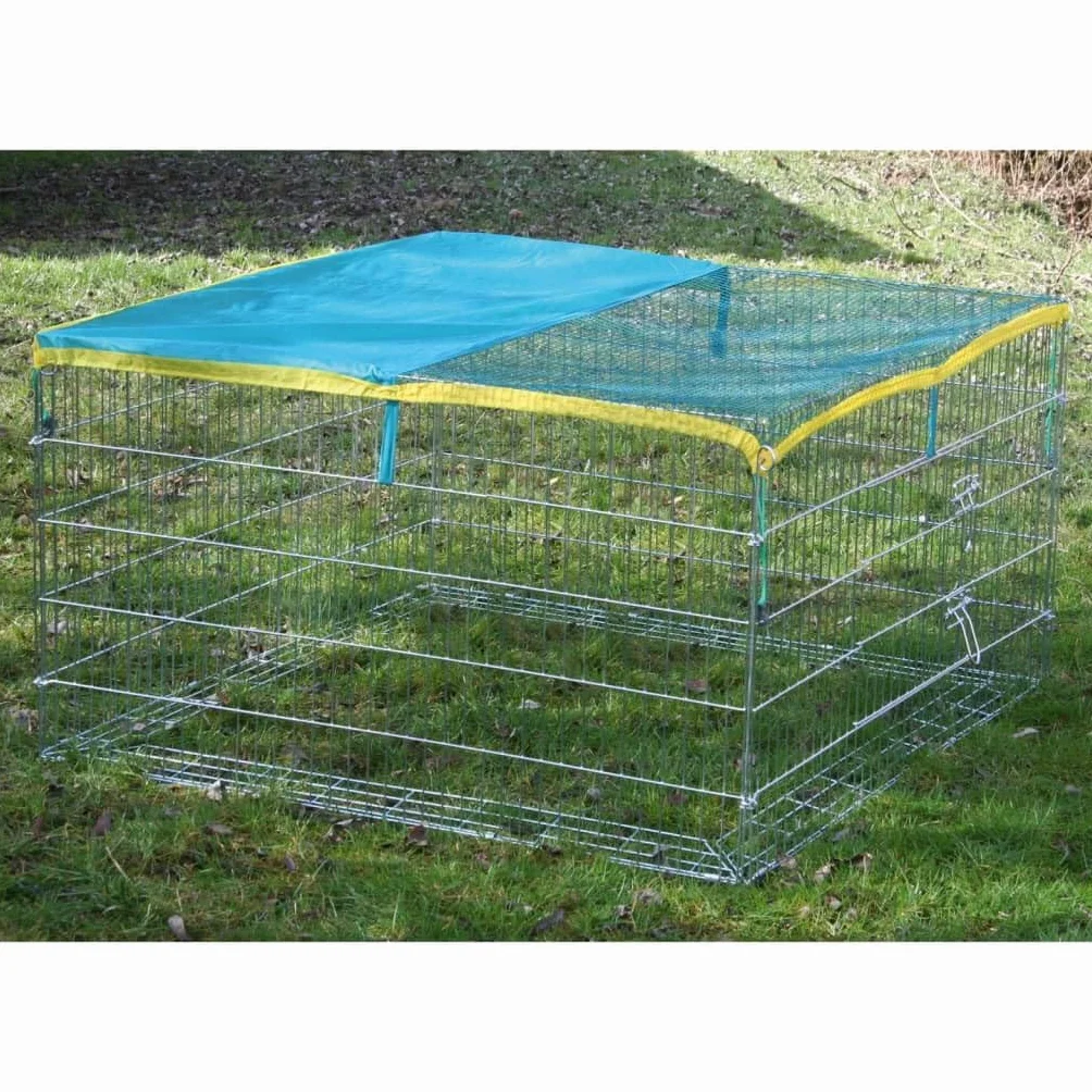 KERBL PET Wybieg z blokadą 115 x 115 x 65 cm siatka ochronna
