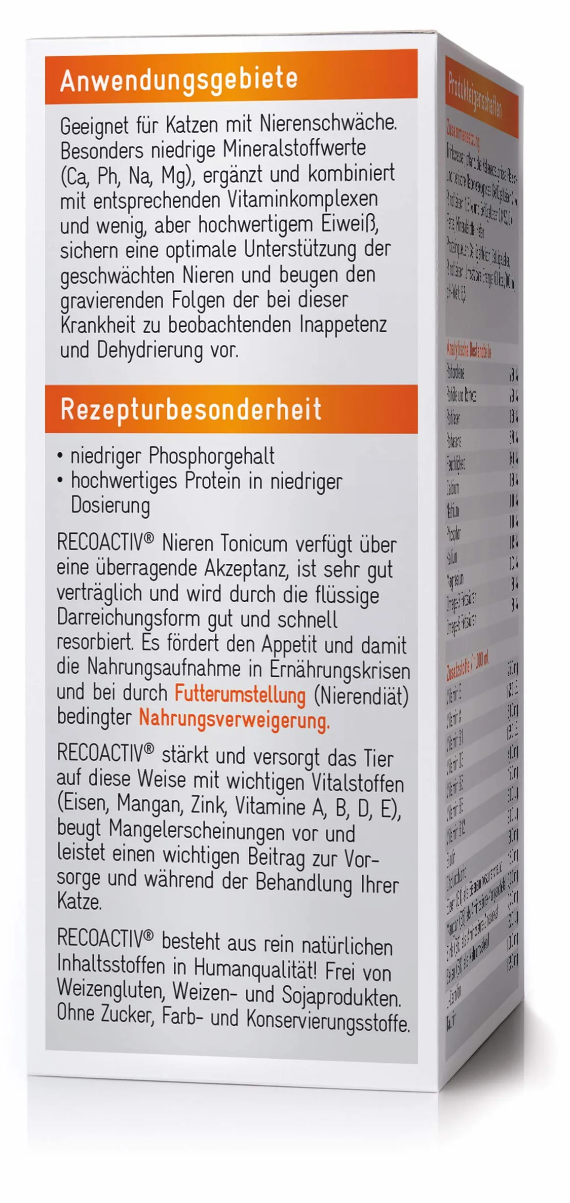 RECOACTIV Tonik na nerki dla kotów 90 ml pokarm uzupełniający