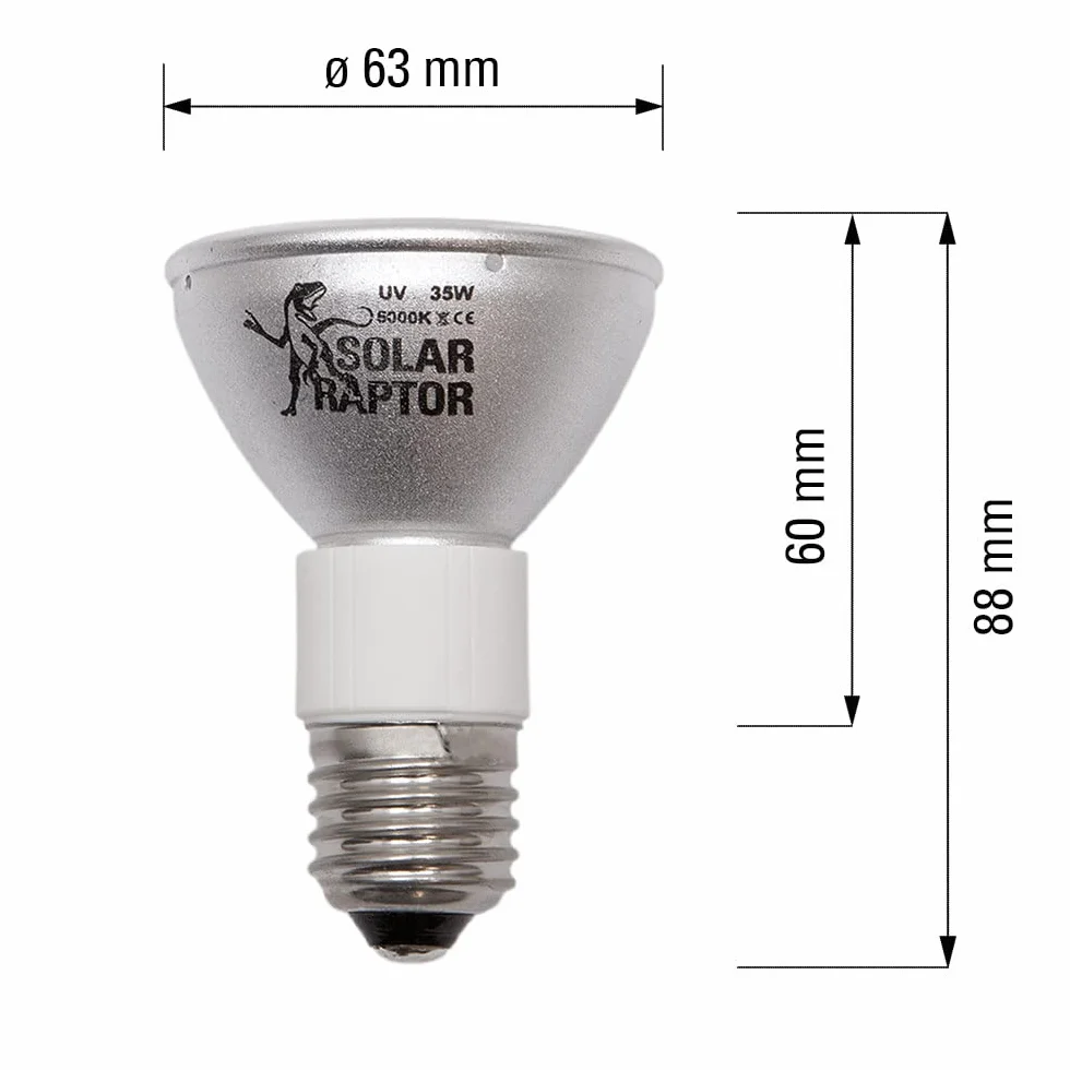 SOLARRAPTOR HID 35 W reflektor UV do terrariów