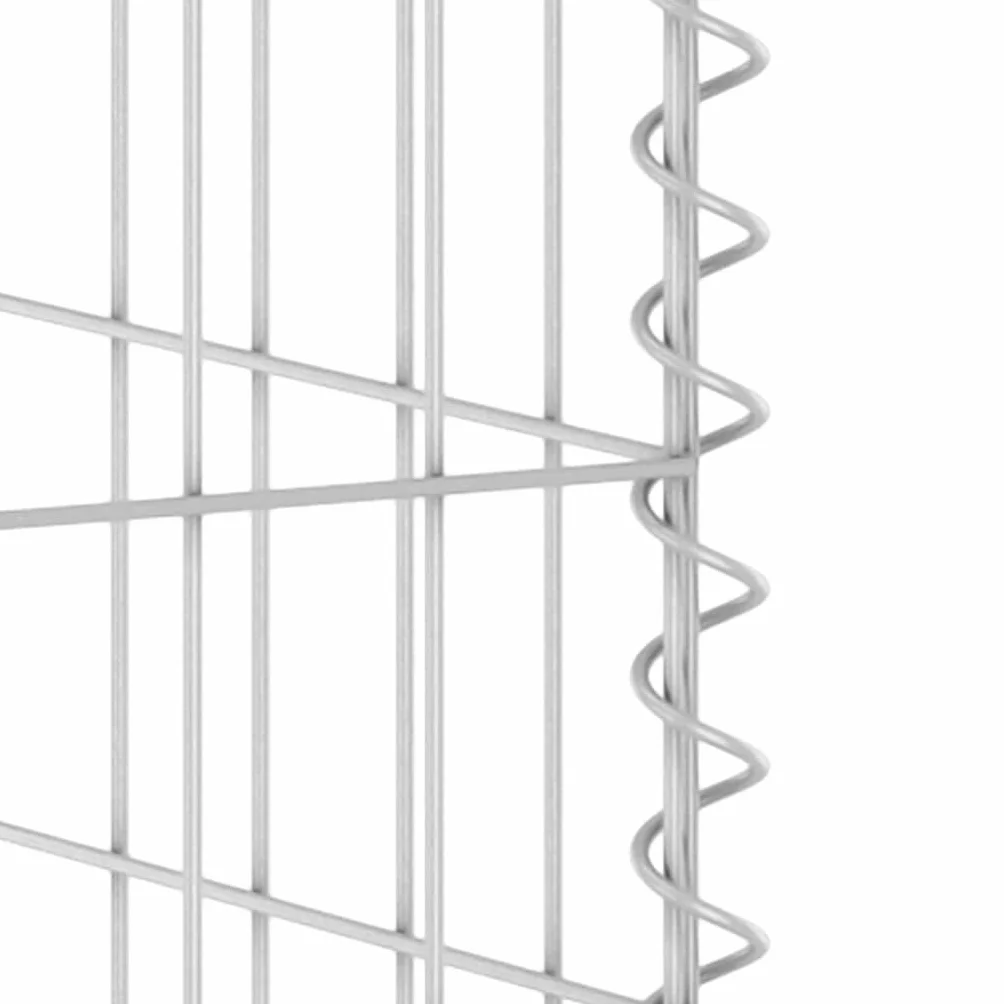 vidaXL Gabionowa osłona do koszy na śmieci, stal, 180x100x110 cm, osłona kosza na śmieci, osłona do kosza na śmieci, gabion, osłony koszy na śmieci