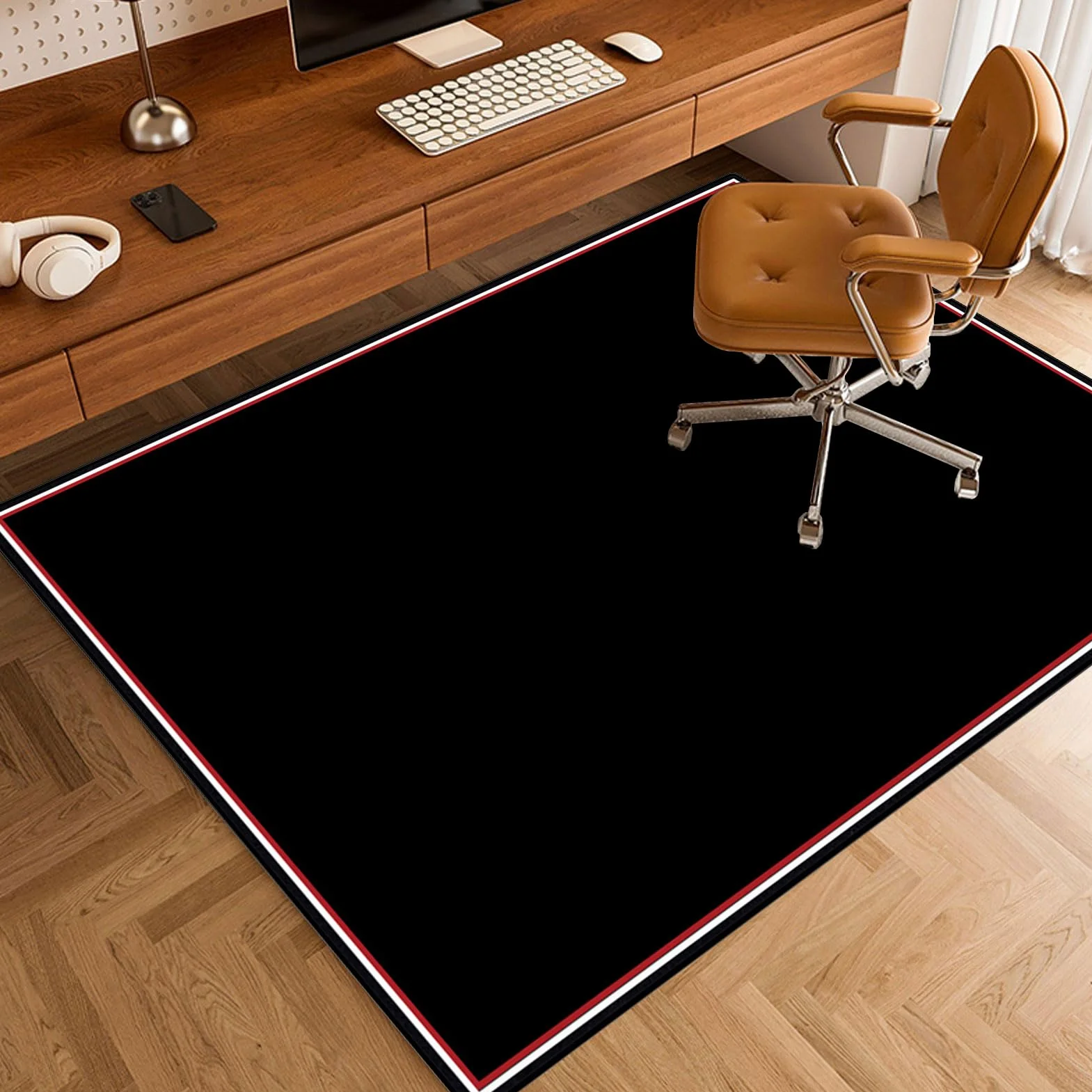 Mata pod krzesło 140 x 160 cm, Mata pod krzesło biurowe na twardą podłogę, Mata antypoślizgowa pod krzesło biurowe, Mata pod krzesło komputerowe do gier, Mata pod krzesła na drewniane podłogi, Mata