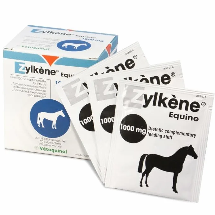 Zylkène Equine 20 worków 1000 mg karma uzupełniająca dla koni zmniejszenie stresu