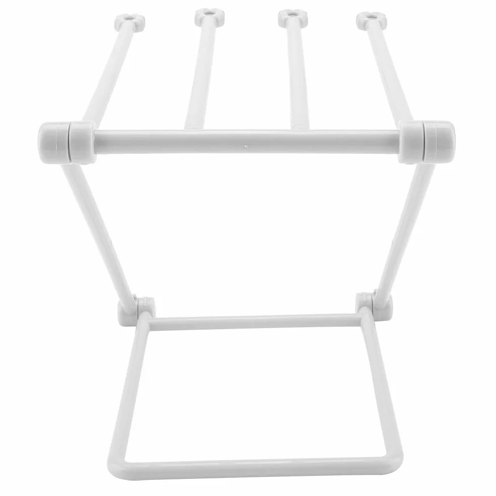 Wieszak na ręczniki kuchenne do kuchni domowej, wieszak na ręczniki, składany gruby i stabilny plastikowy stojak na ręczniki do naczyń, przechowywanie w kuchni (szary)