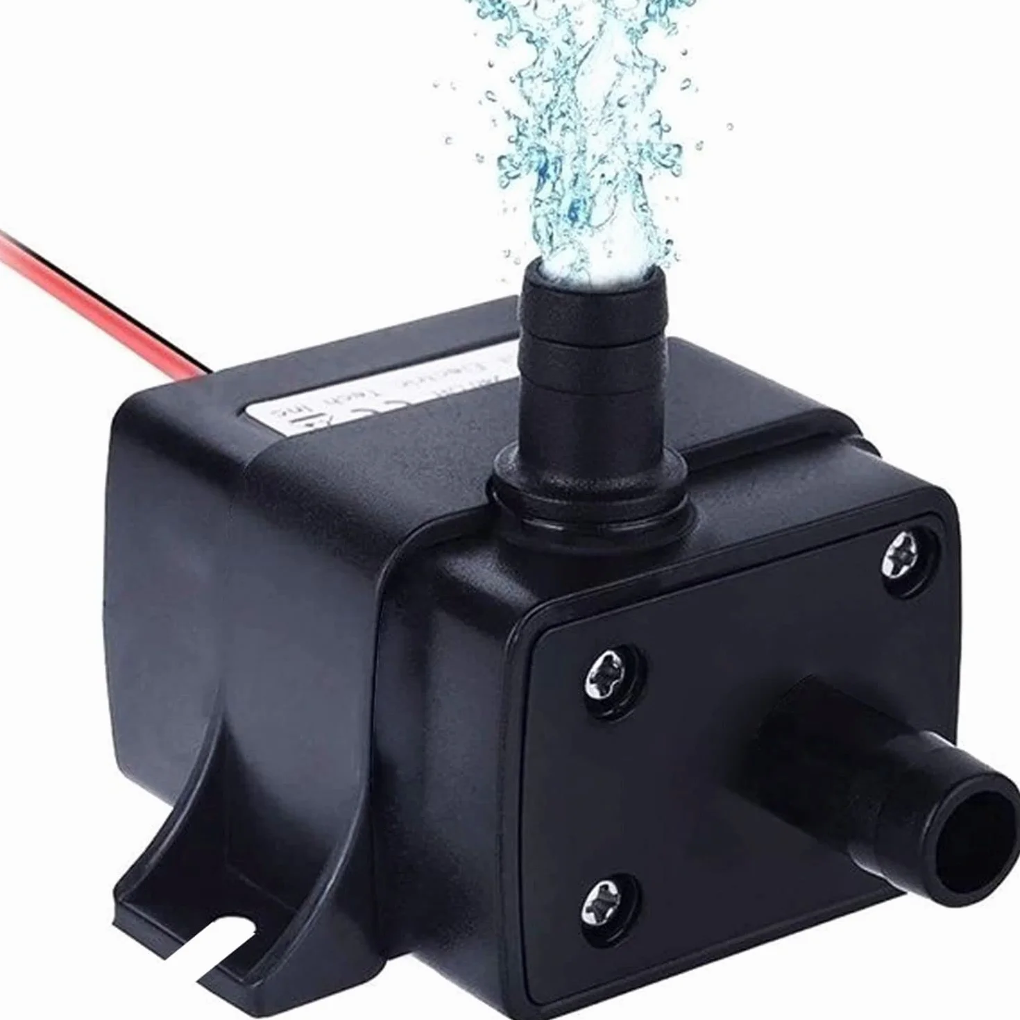 Retoo Mini Pompa Wodna 12 V - Submersible Akwariowa 240 l/h 4,8 W, Bezszczotkowa Głębinowa, Do Fontanny, Odśrodkowa, Średnica Dyszy 8 mm, Bez Wtyczki