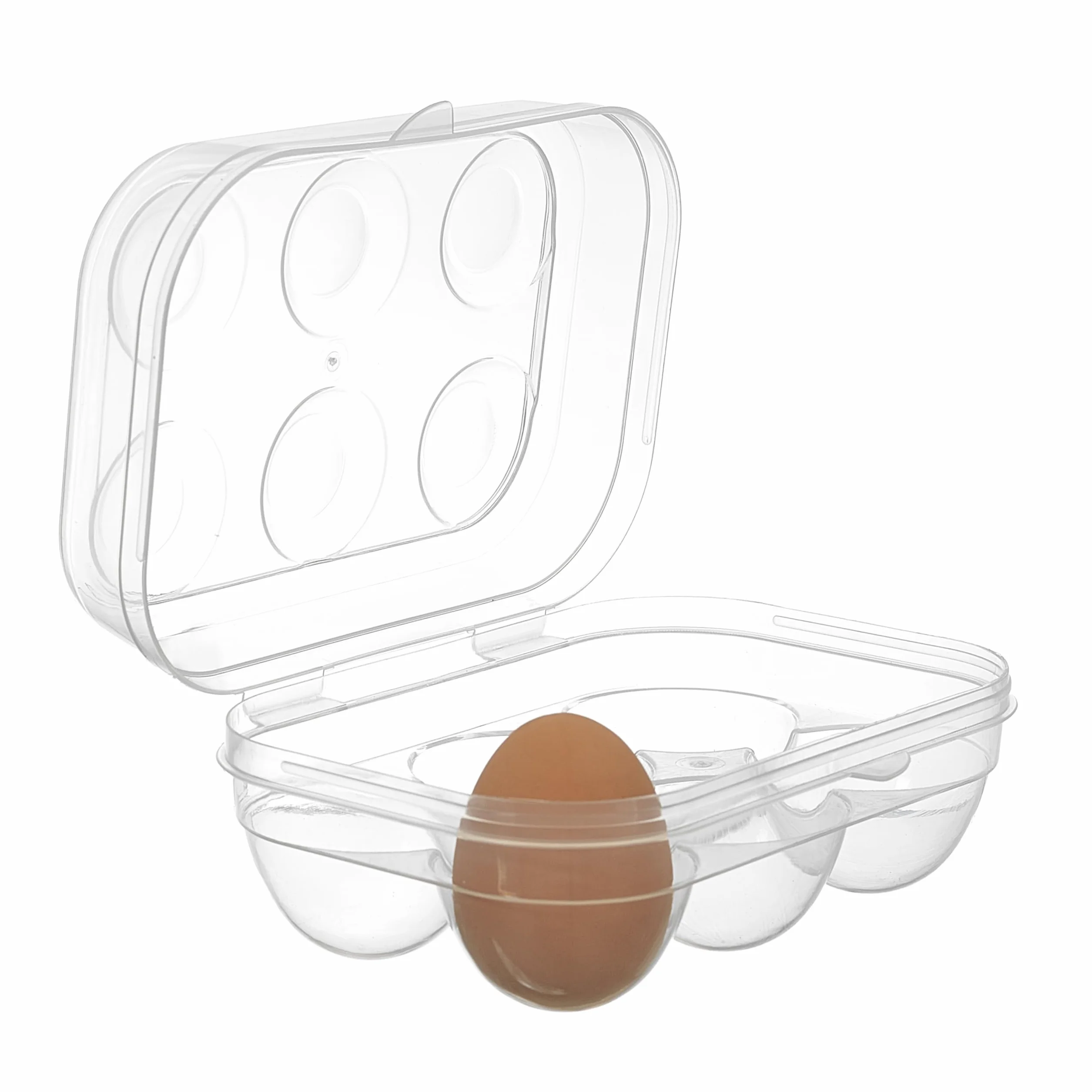 COOK CONCEPT, KB6799, Przezroczyste plastikowe pudełko na jajka, hermetyczne, lekkie i wytrzymałe, na 6 jaj, łatwe do czyszczenia, idealne do przechowywania, rozmiar: 6 jaj, kolor: przezroczysty