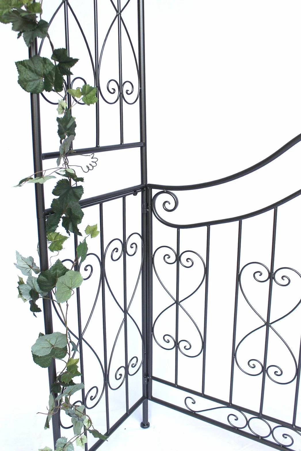 DanDiBo Łuk różany z furtką 131872 z metalu, 282 x 160 cm, pomoc w wspinaczce, pergola, pergola, pomoc w różach, rusztowanie