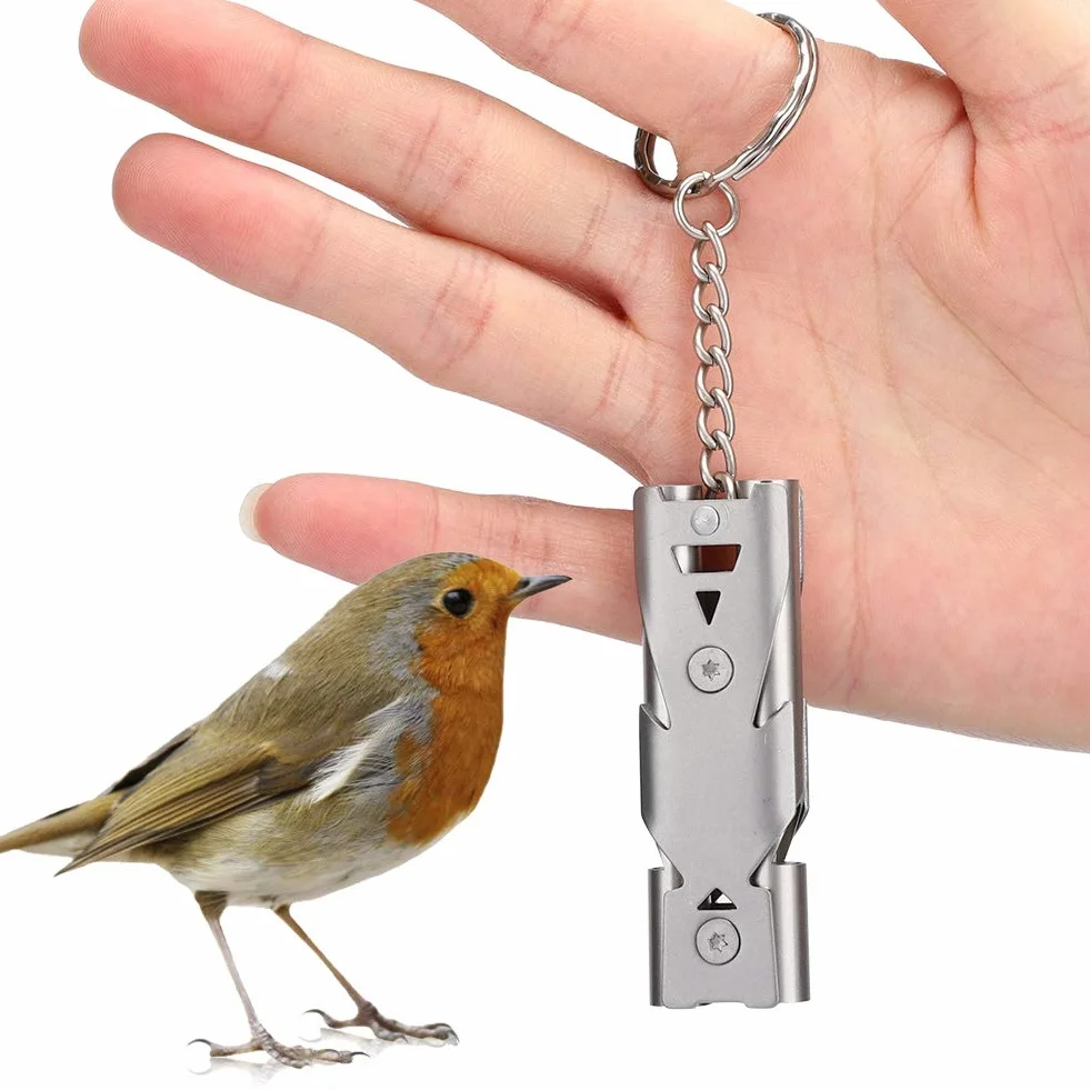 Metal Birds Training Whistle akcesoria do zachowania gołębi papugi Silence Recall Training Tool