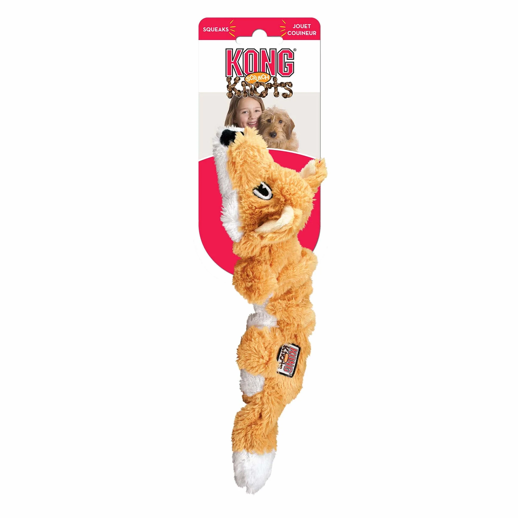 KONG Scrunch Knots Fox średni/duży wiązane liny dla psa