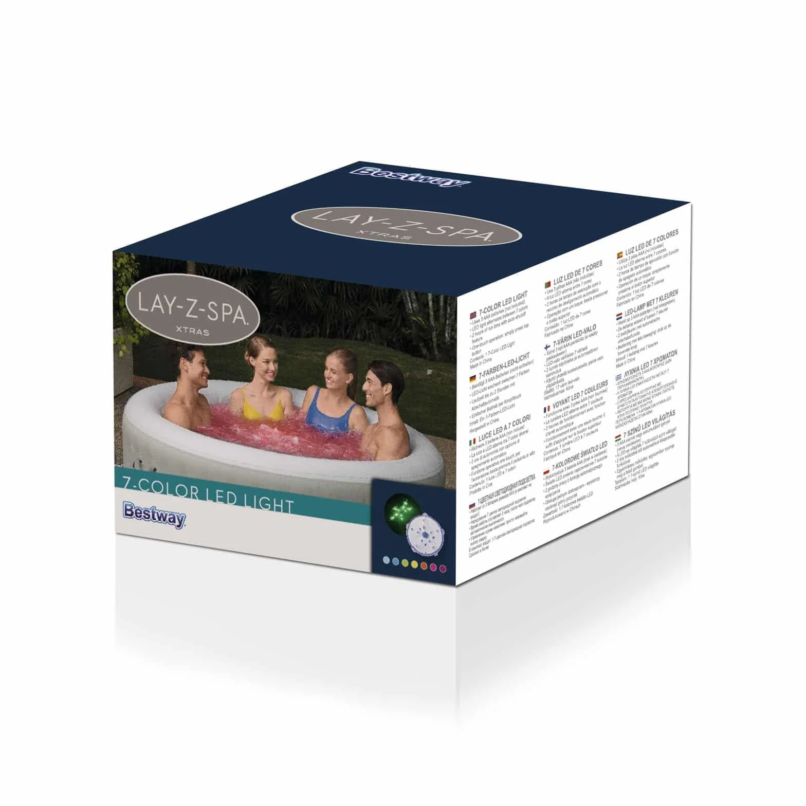 Bestway Lay-Z-Spa Pokrowce na Basen i Akcesoria, Biały/Niebieski, ‎9.2 x 9.2 x 6.2 cm