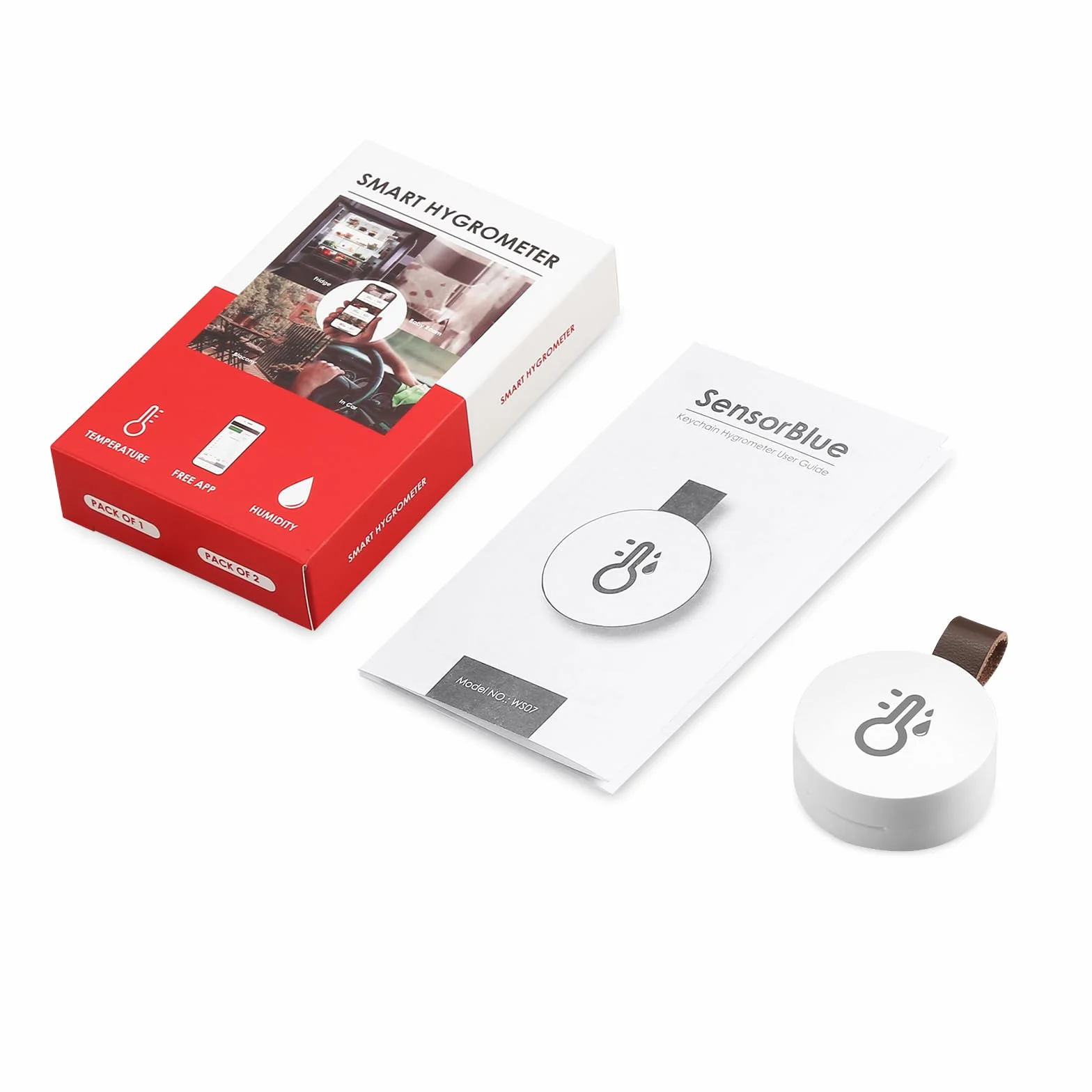 Termometr Bluetooth Higrometr, miernik temperatury i wilgotności powietrza z aplikacją i przechowywaniem danych, cyfrowy czujnik temperatury i wilgotności do domu, szklarni, piwnicy na wino, 1