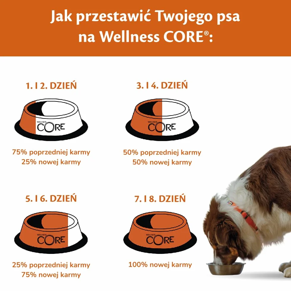 Wellness CORE Original 1.5 kg Kurczak i Indyk Sucha Karma dla Psów Małych Ras Bezzbożowa Hipoalergiczna