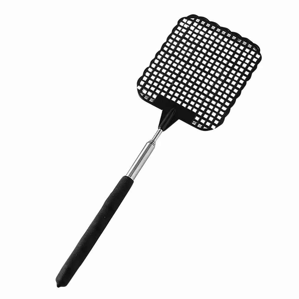 Fly Swatters łapka na muchy Bug łapka 4 sztuki z tworzywa sztucznego teleskopowa łapka na komary do much, komarów i owadów