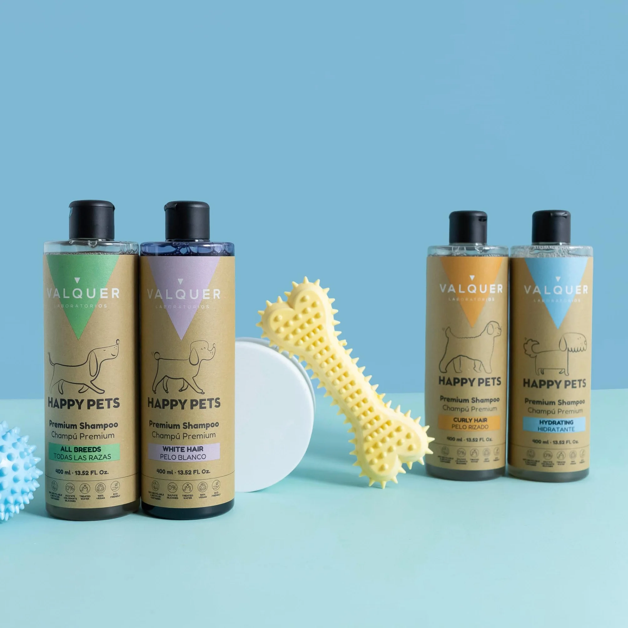 Valquer Premium szampon dla psów z sierścią zepsutą i suchą sierścią - z aloesem i kwasem hialuronowym, szampon dla psów, szampon szampon dla kotów - 400 ml (nawilżający)