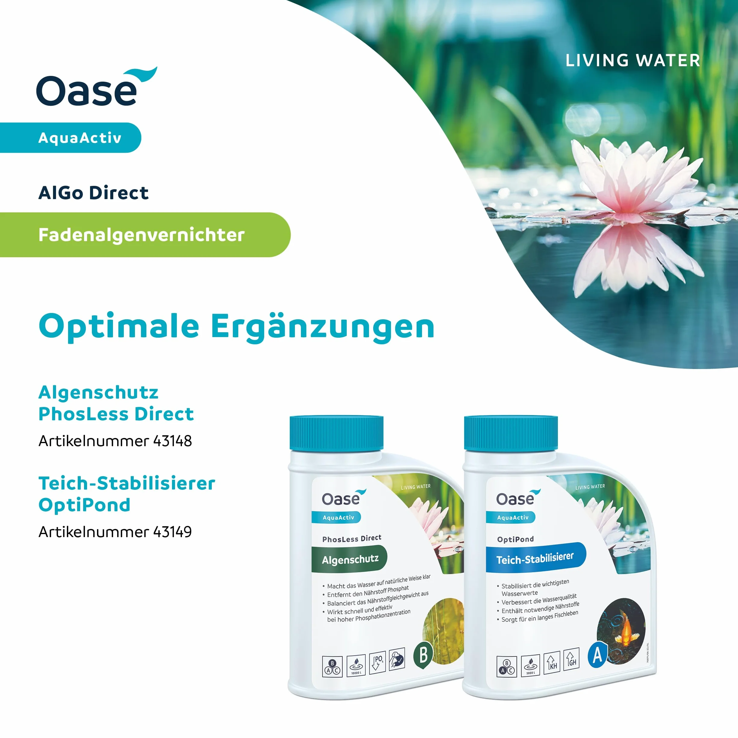Oase AquaActiv AlGo Direct 500 ml
