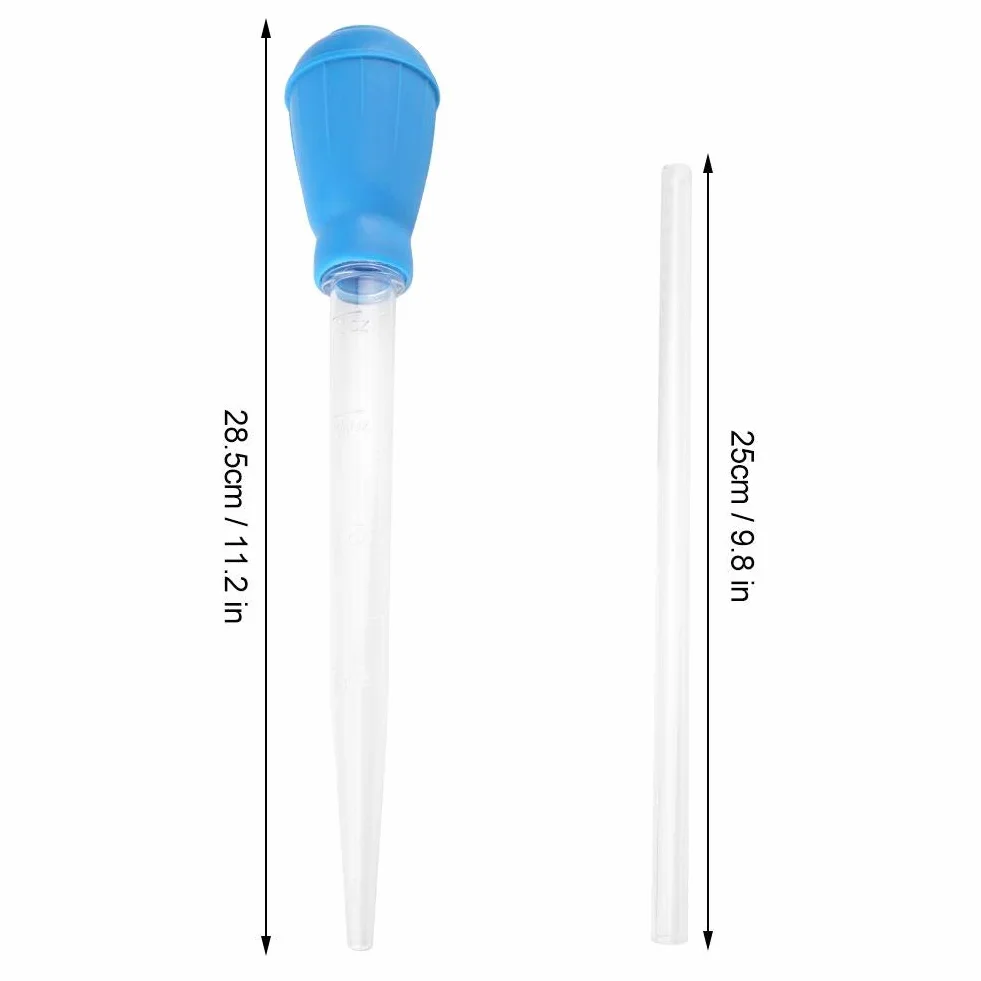 Aquarium Pipette Dropper Baster Wasser Transfer Kies Reiniger Feeder Abfall Entferner