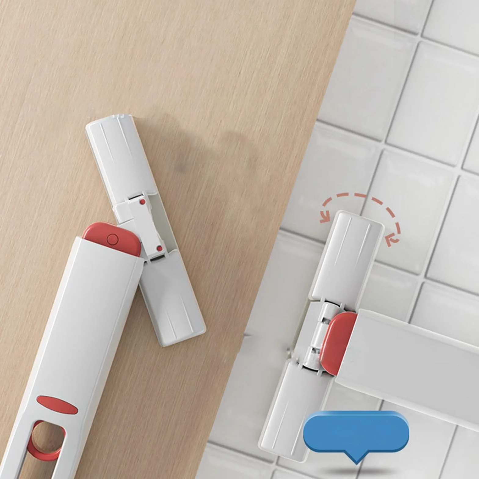 Mini Mop, Silnie Chłonny Mop Gąbkowy Kompaktowa Konstrukcja Lekki i Mały Przenośny Mop Łatwe Przechowywanie Oszczędność Miejsca Krótki Mop do Kuchni Łazienki