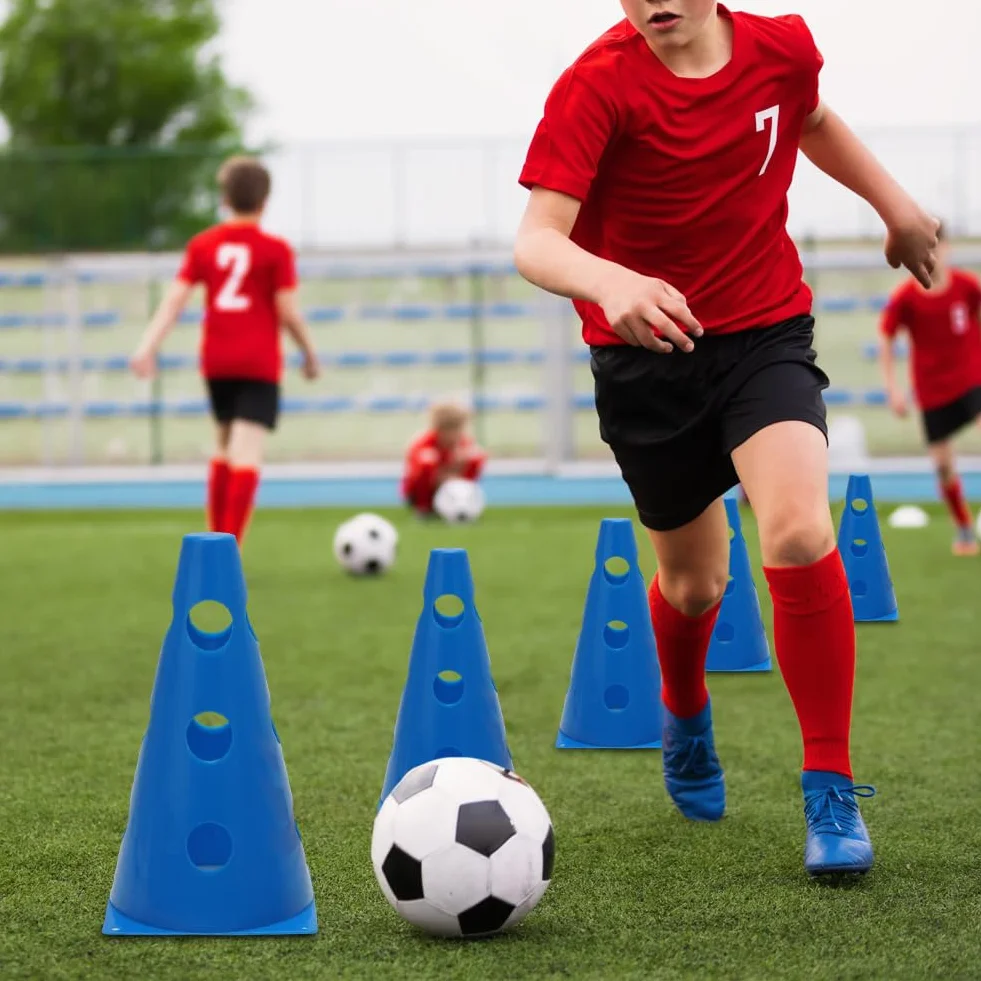 DASIAUTOEM Zestaw Agility dla psów i koni z 5 prętami i 10 stożkami