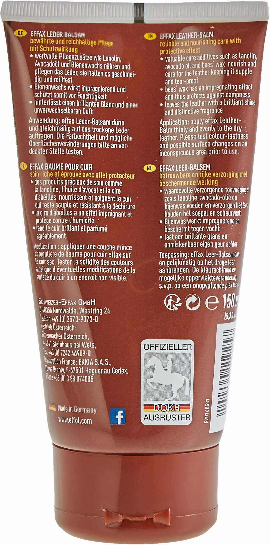 AmazonUkmiscellaneous Effax balsam do skóry, 150 ml