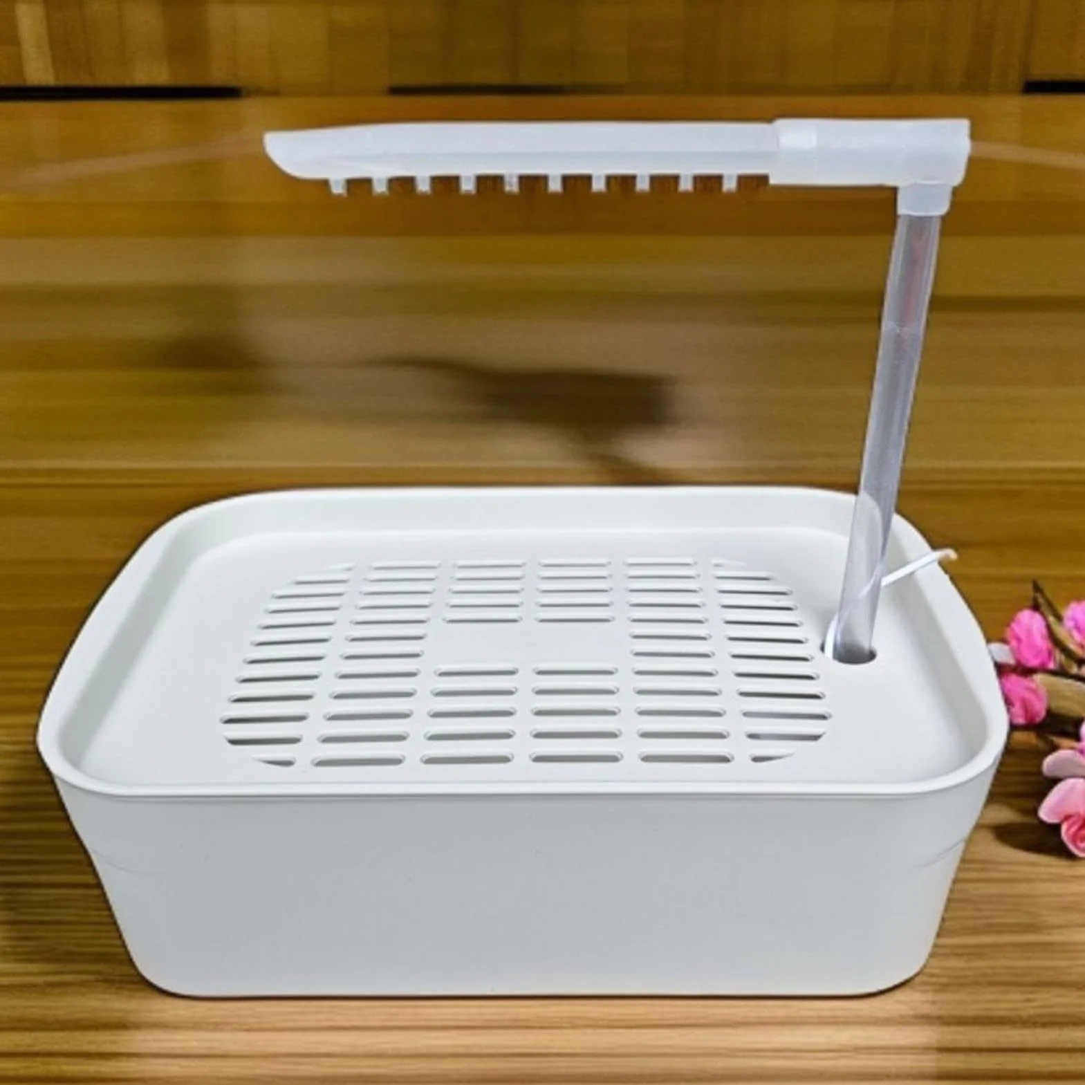 Parrot Bathtub, automatyczny shower dla zwierząt domowych, zasilana rurką do kąpieli z wejściem USB, klatka do kąpieli dla małych do średnich ras, łatwe i zabawne rozwiązanie do kąpieli, 12,99 x 8,66