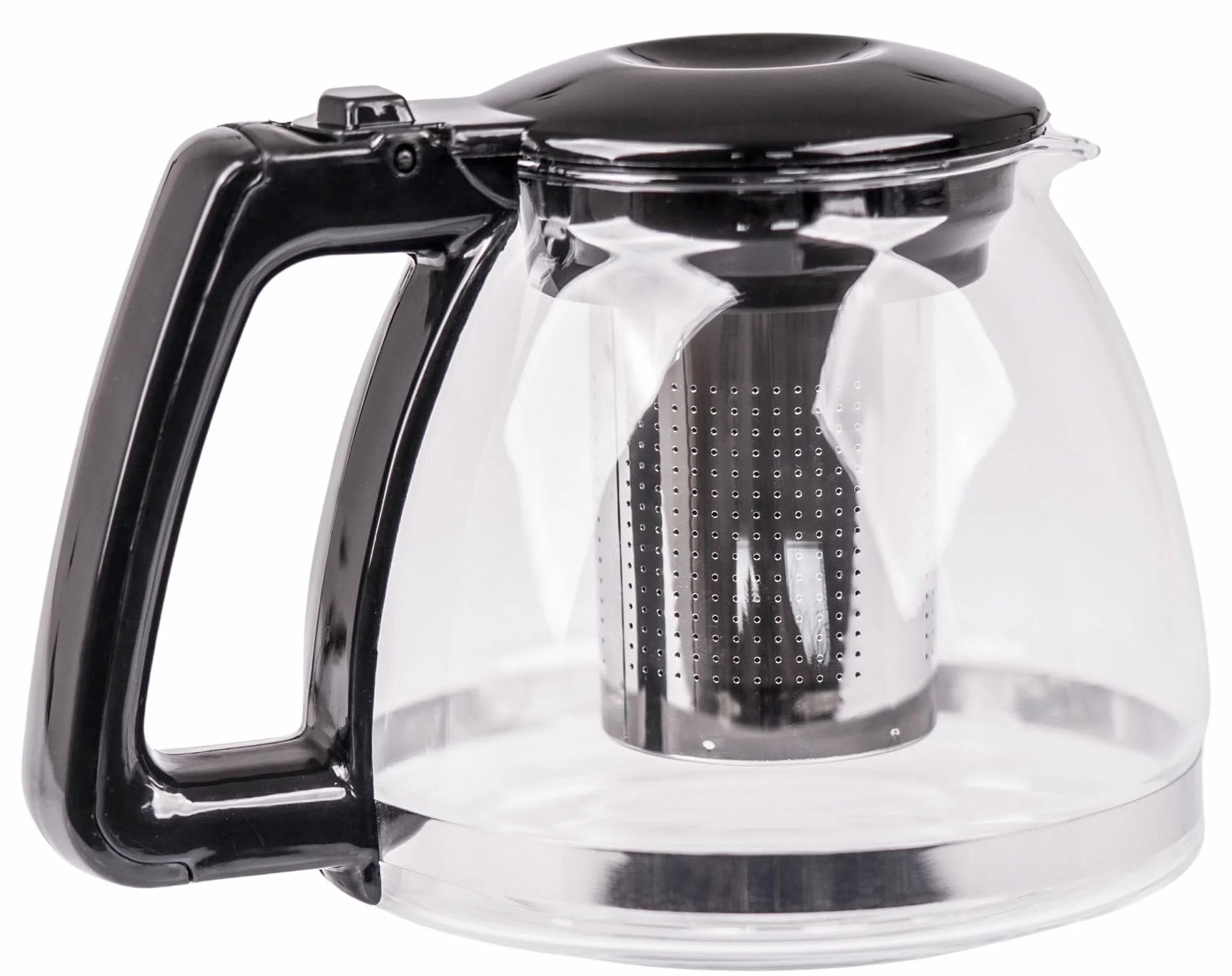 OMAGO, Dzbanek z zaparzaczem, dzbanek do herbaty, ziół, naparów, elegancki dzbanek, pojemny, szklany dzbanek, czajniczek z sitkiem, żaroodporny (1000ml)