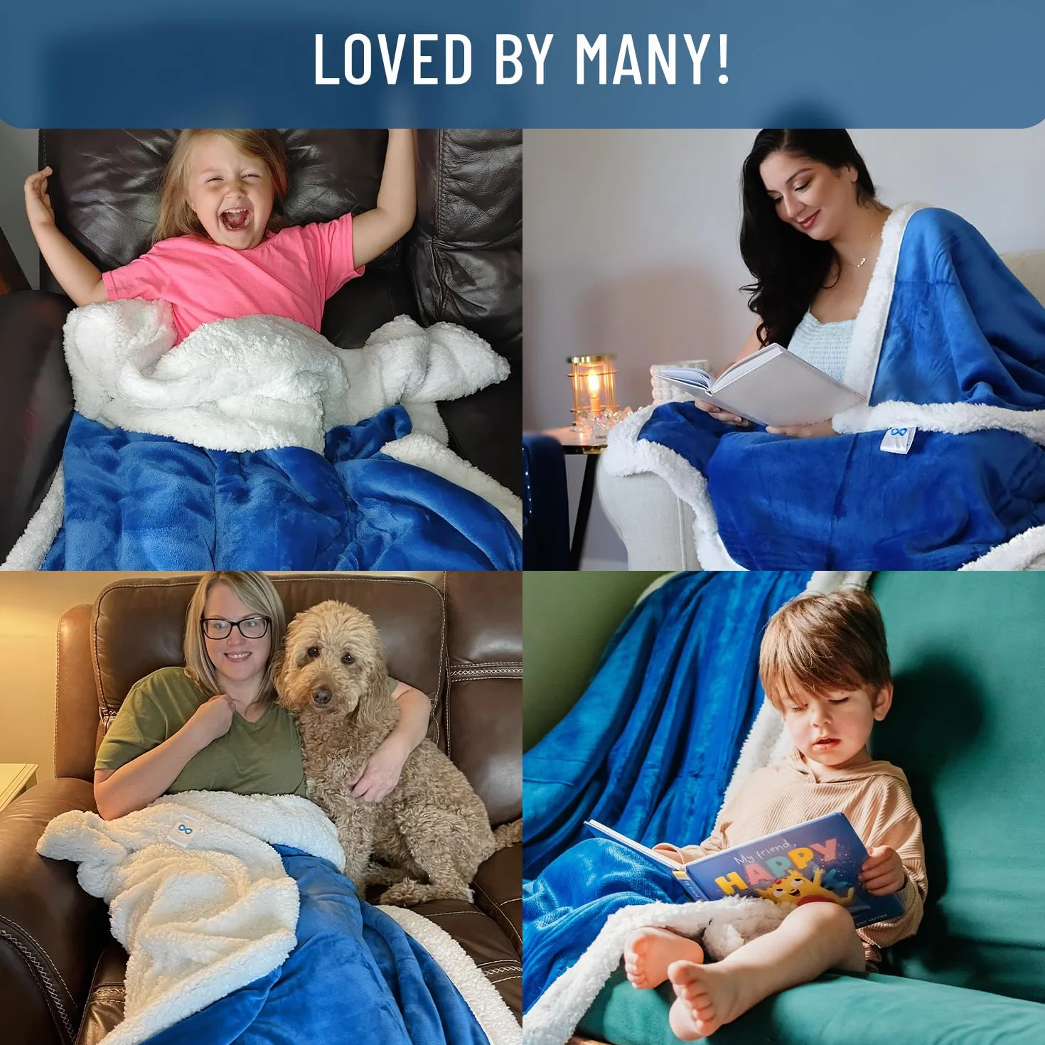 Everlasting Comfort Plush Sherpa Fleece Blanket - Dual Sided, Reversible Sherpa Throw Blanket - Warm, Comfy, Ultra Soft Throw Blanket
