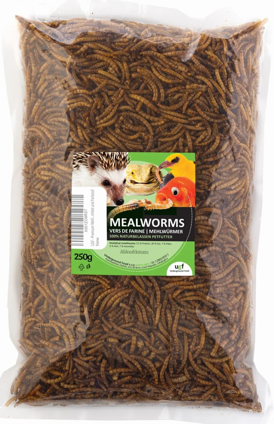 UGF Suszone Robaki Mączne 250 g Przekąski dla Ptaków Gryzoni