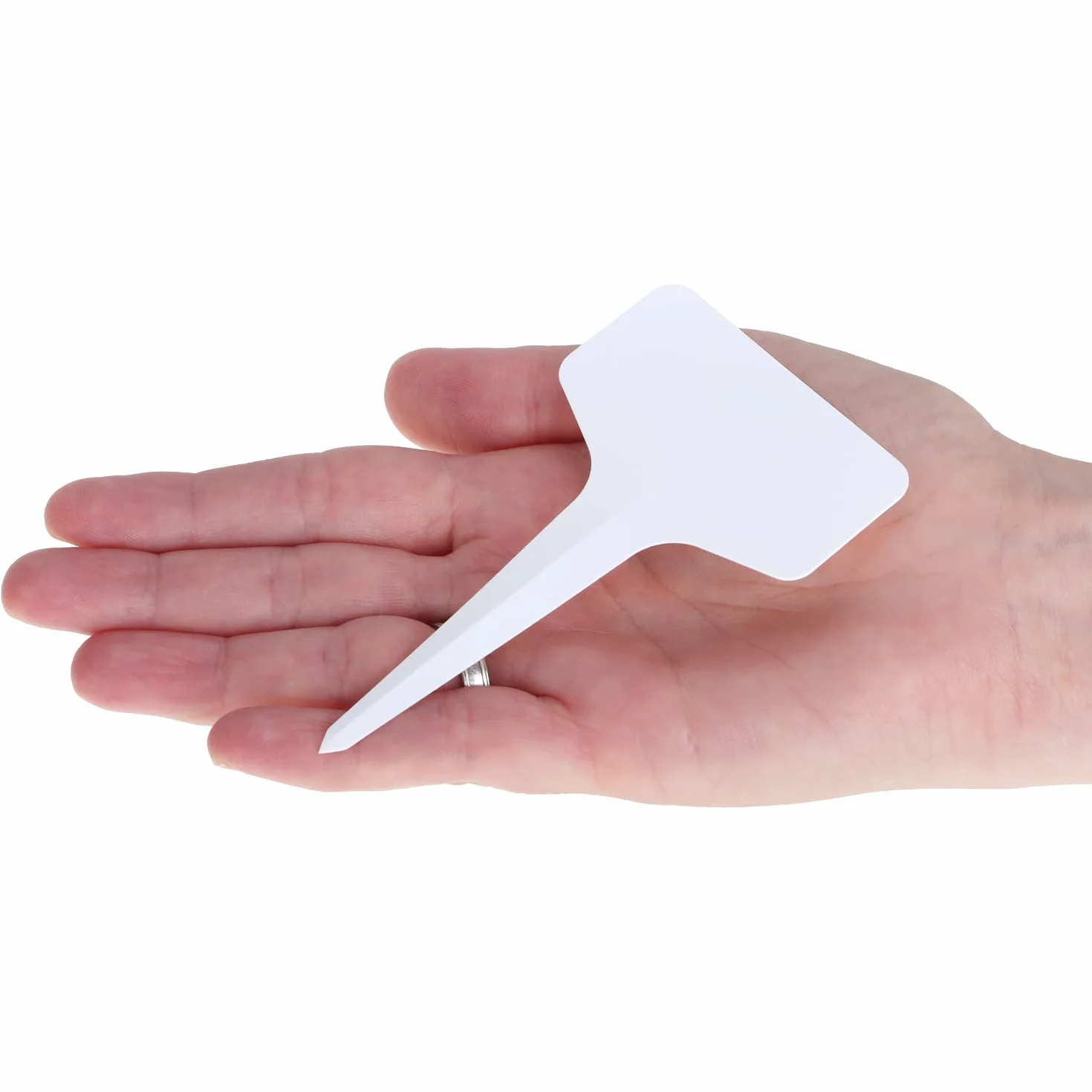 COM-FOUR® 100x tabliczki do roslin z markerami z podwójna koncówka - etykiety wtykowe 10 cm do pokojów, balkonów, ogrodów - wtyki do oznakowania roslin - wtyki uprawowe