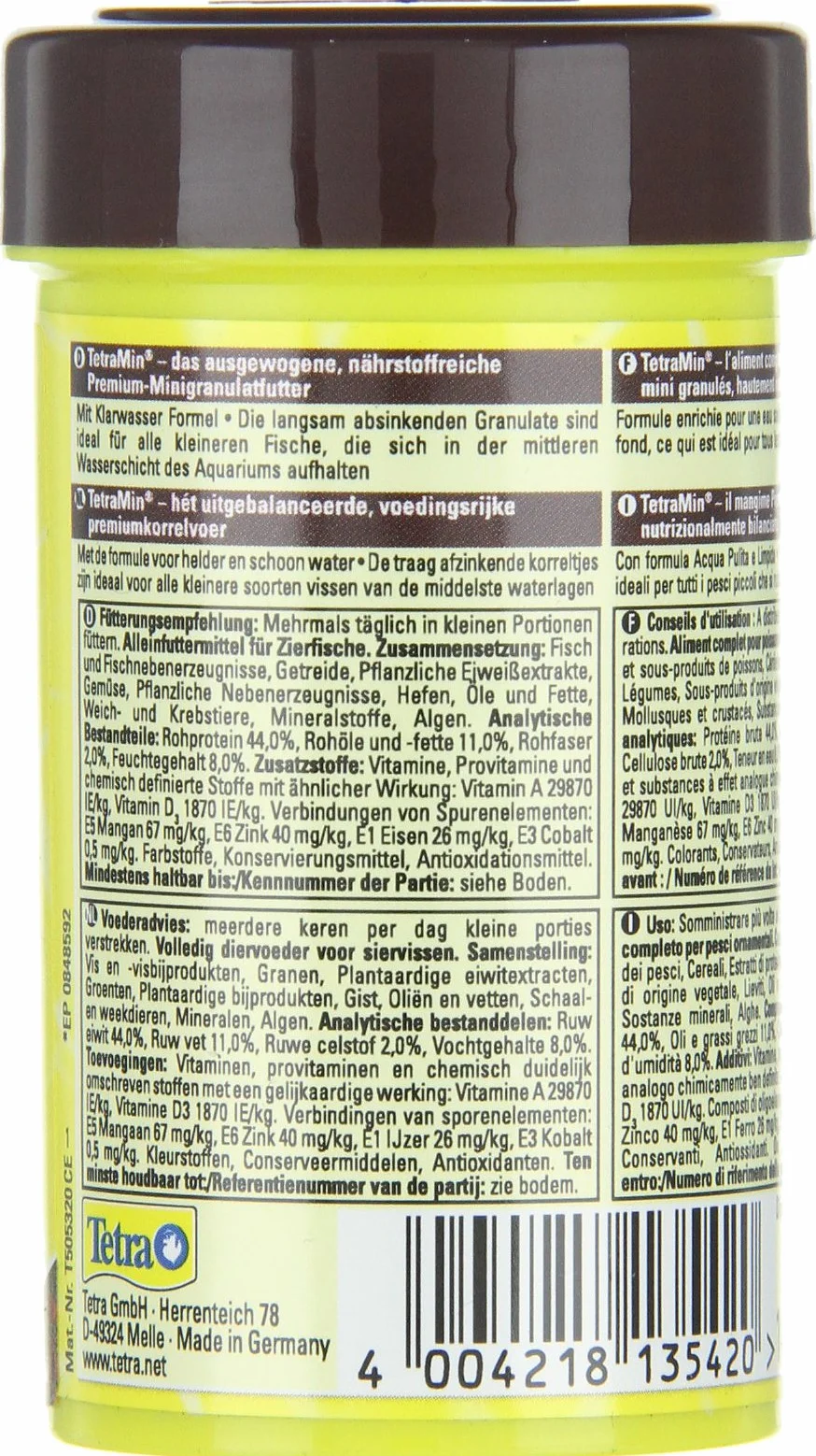 Tetra Min Mini Granules 100 ml – pokarm dla małych ryb ozdobnych