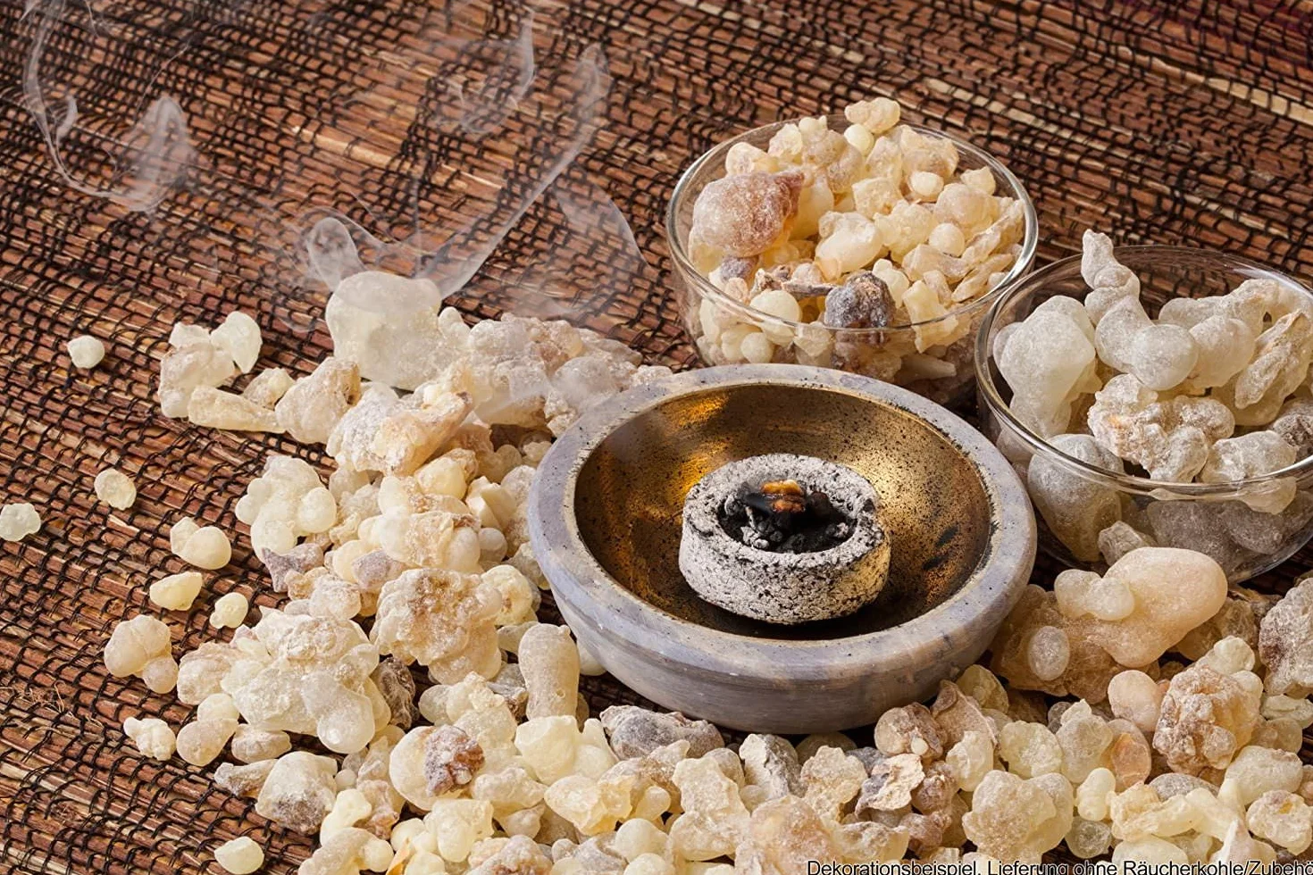 Luxflair® Premium Copal do wędzenia i spalania na węgielku, czysta żywica grubo mielona, oryginalne kadzidełka w opakowaniu 50 g